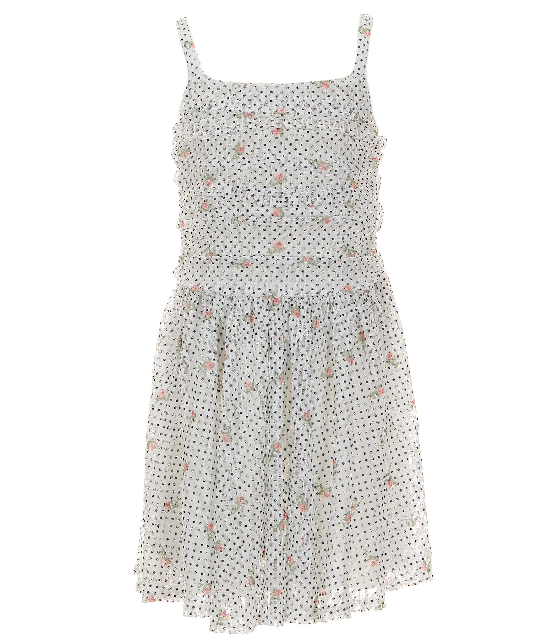 Truce Big Girls 7-16 Sleeveless Lace Printed Dress