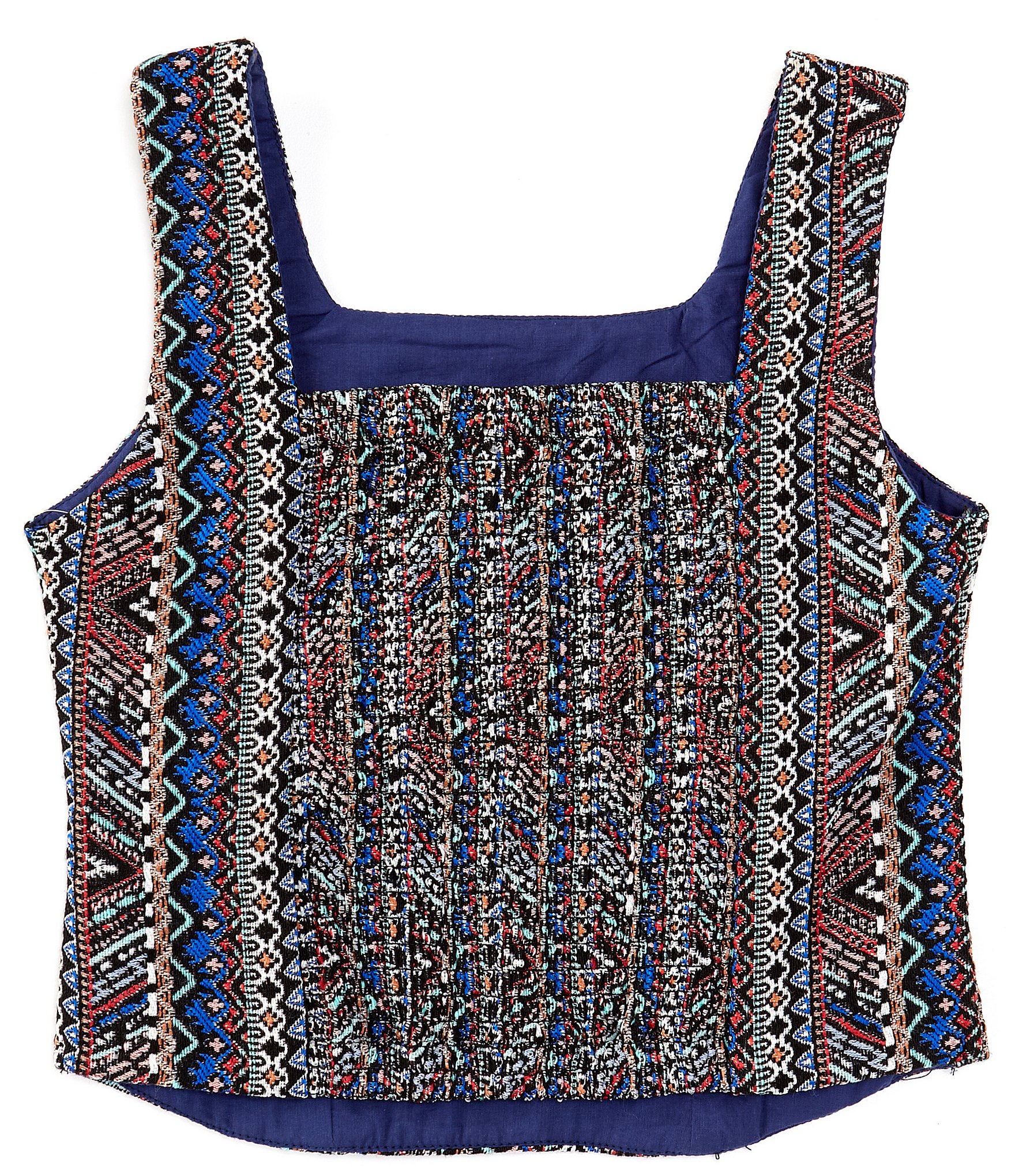 Truce Big Girls 7-16 Sleeveless Woven Jacquard Tank Top