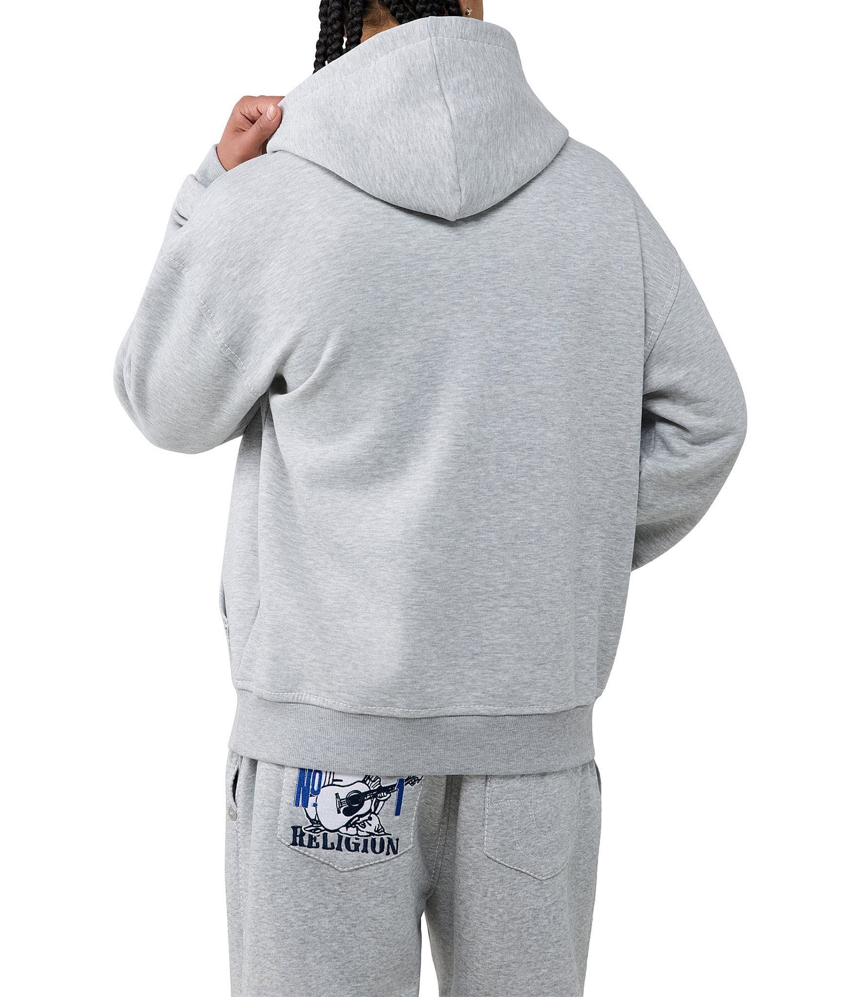 True Religion Big-T Fleece Hoodie