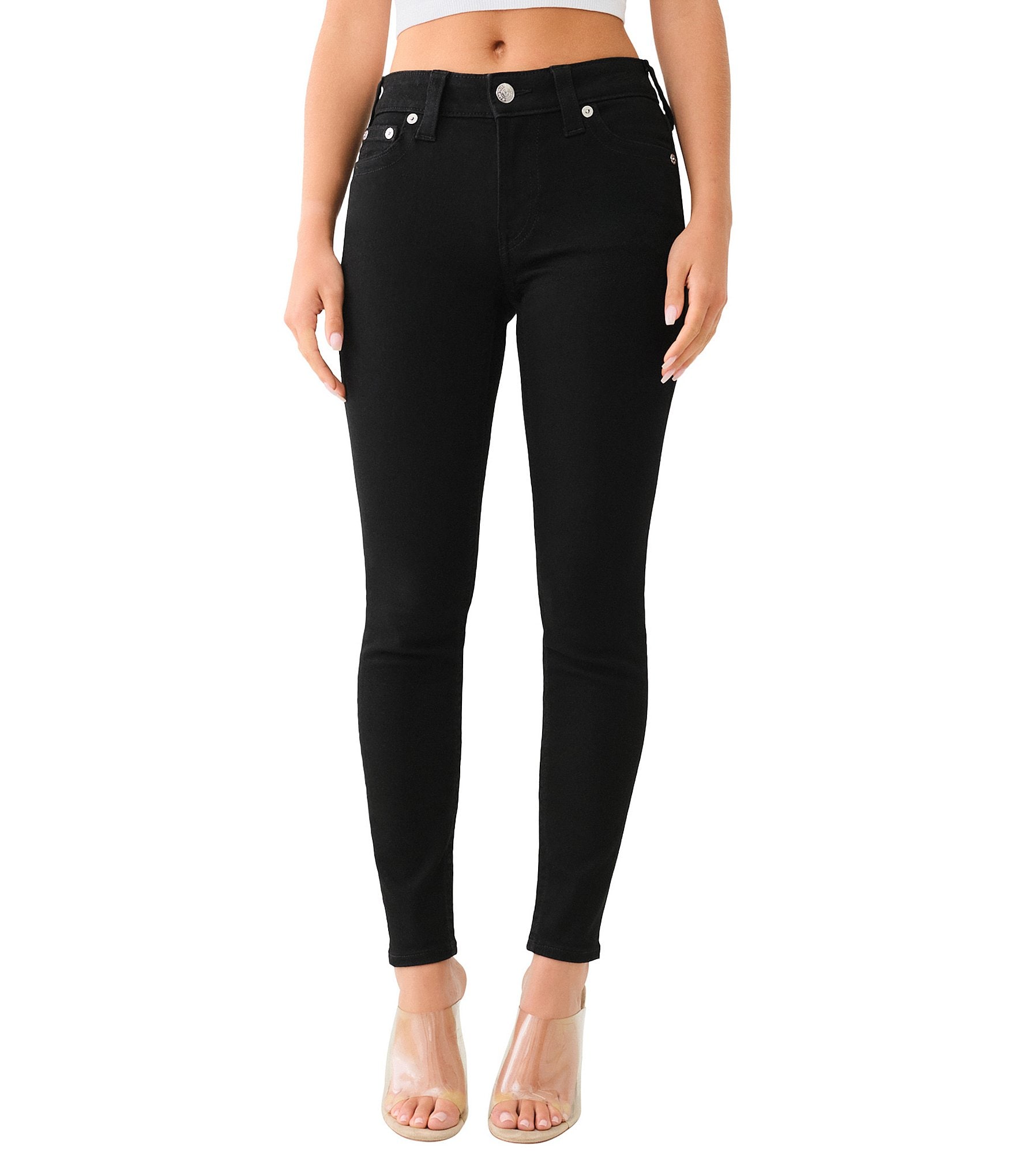 True Religion Jennie Mid Rise Curvy Skinny Jeans