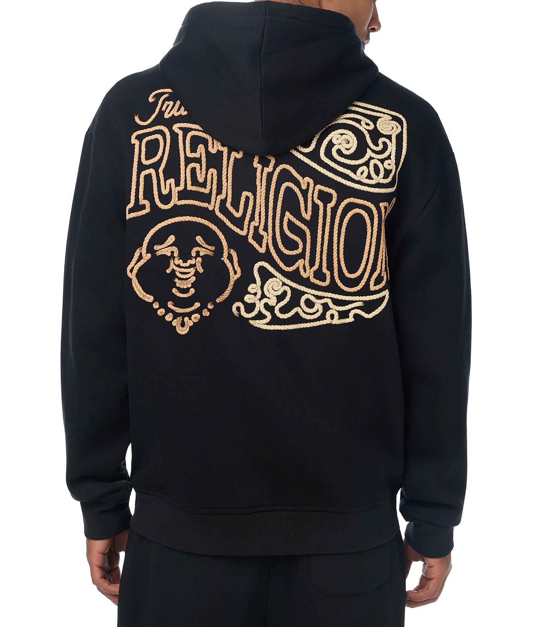 True Religion Long Sleeve Rope Zip Hoodie