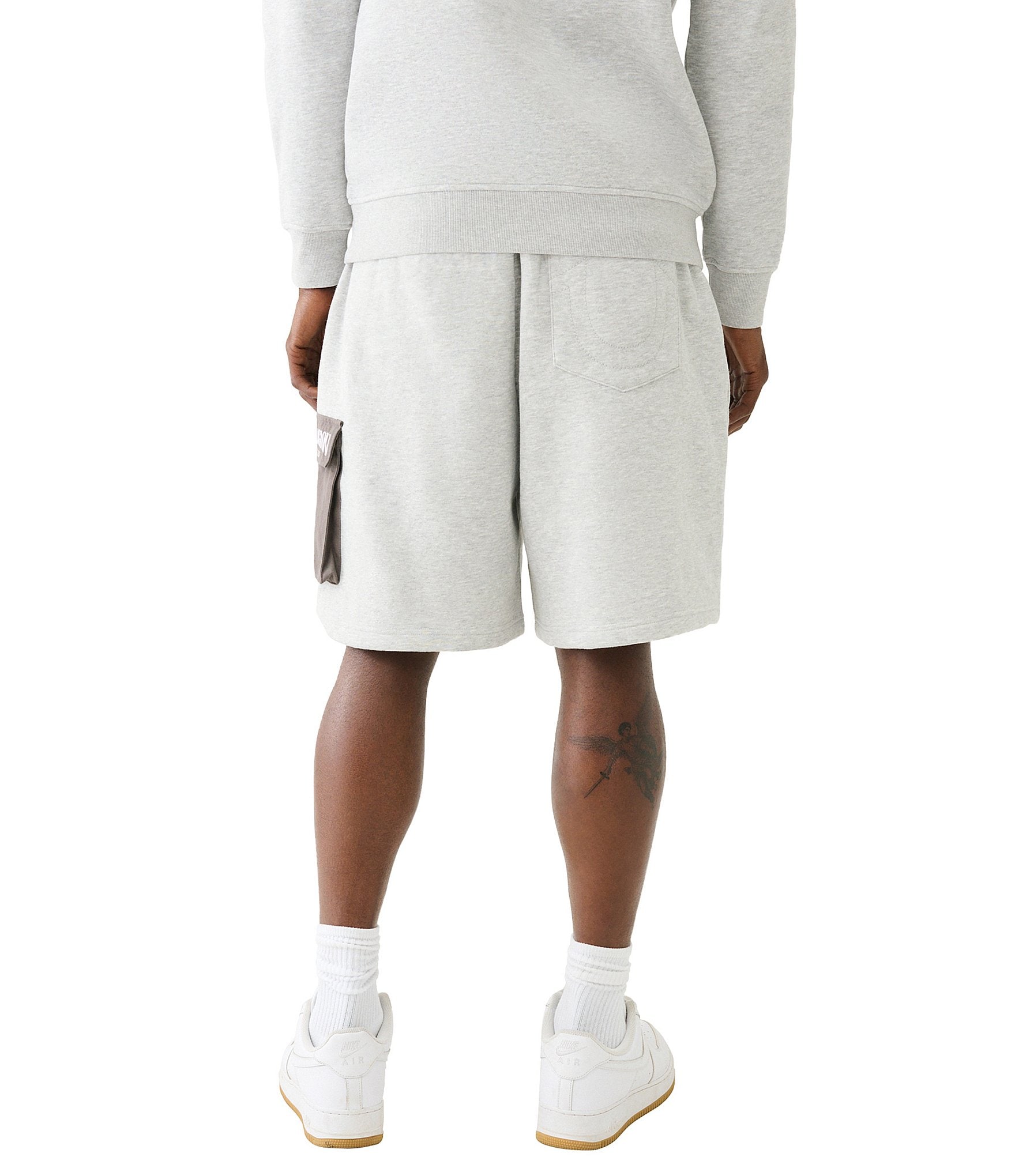 True Religion Mix Media 8.5#double; Inseam Cargo Shorts