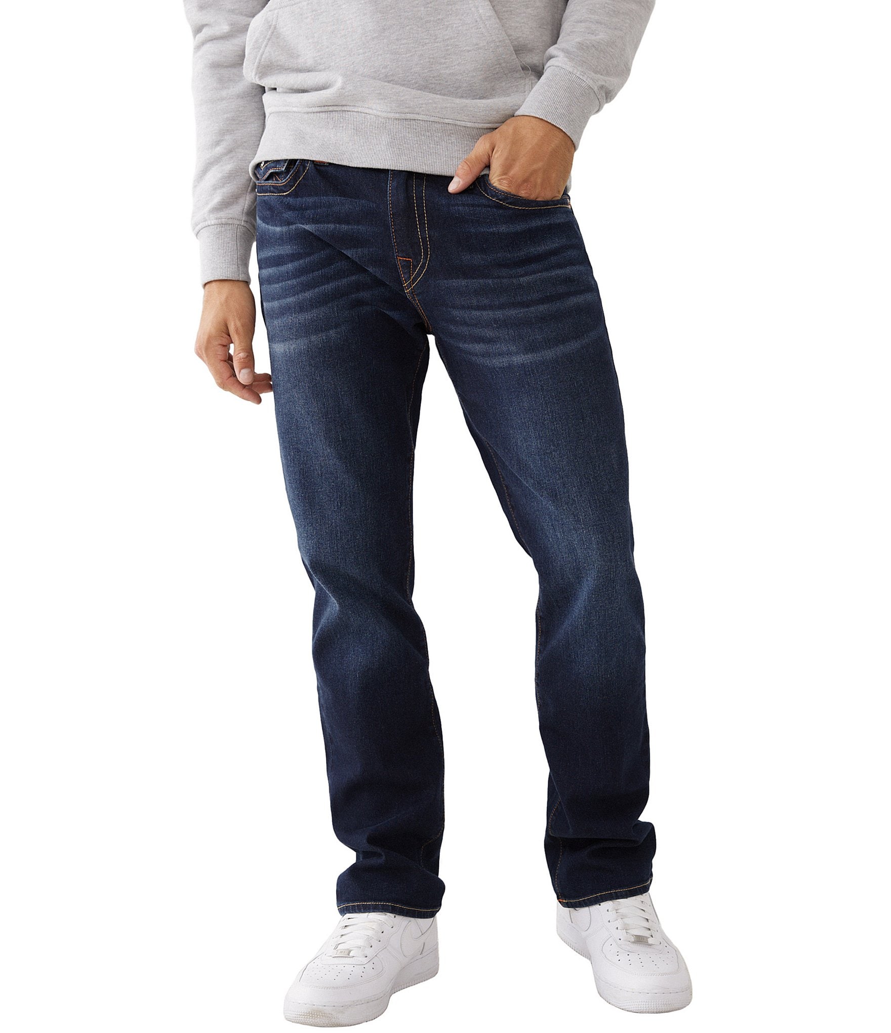True Religion Ricky Straight-Fit Flap-Pocket Classic Denim Jeans | Dillard's
