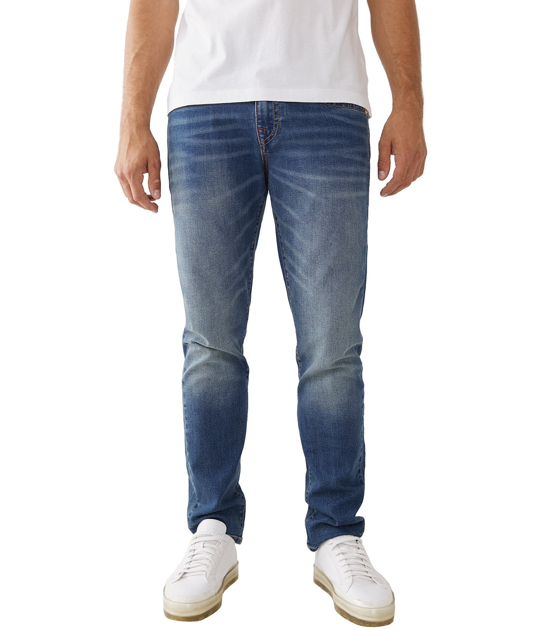 True Religion Rocco Skinny-Fit Relaxed Denim Jeans | Dillard's