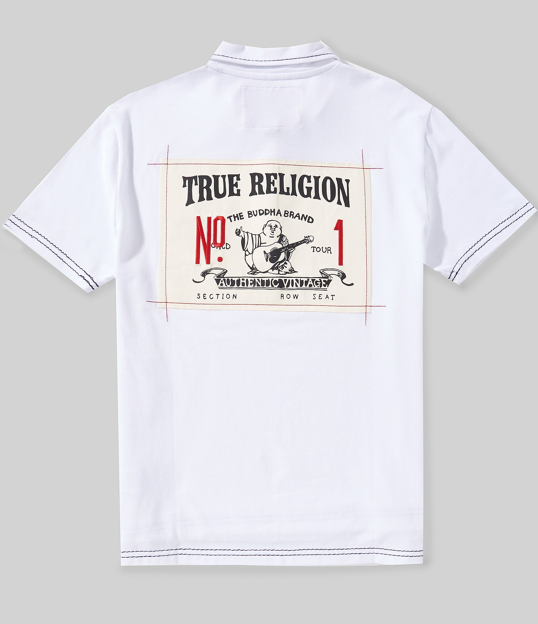 True Religion Short Sleeve 1 Buddha Big T Polo Shirt