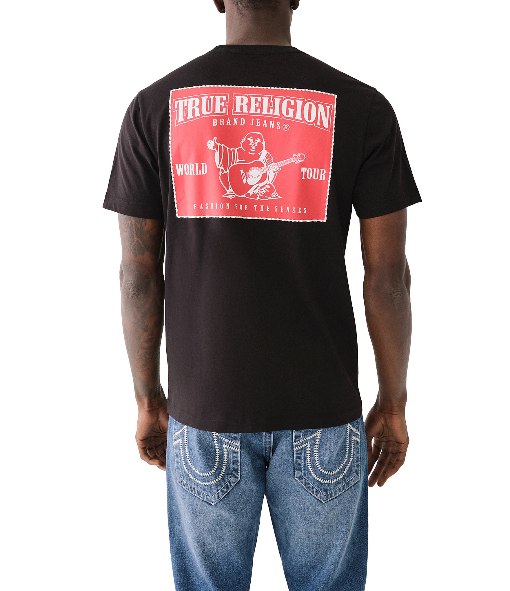 True Religion Short Sleeve Budda Box Graphic T-Shirt