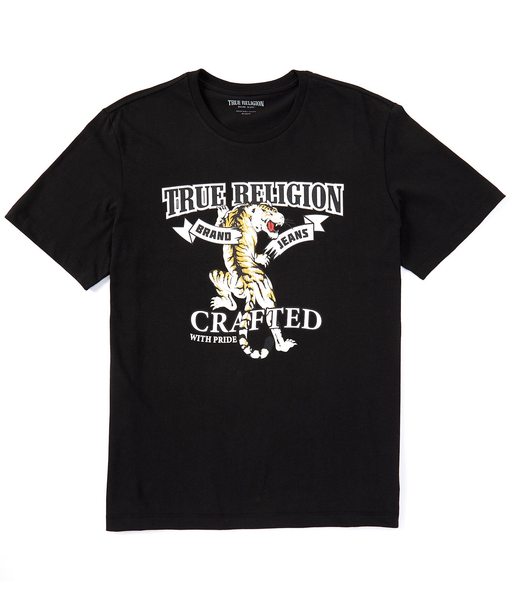 True Religion Short Sleeve Relaxed Tiger T-Shirt | Dillard's