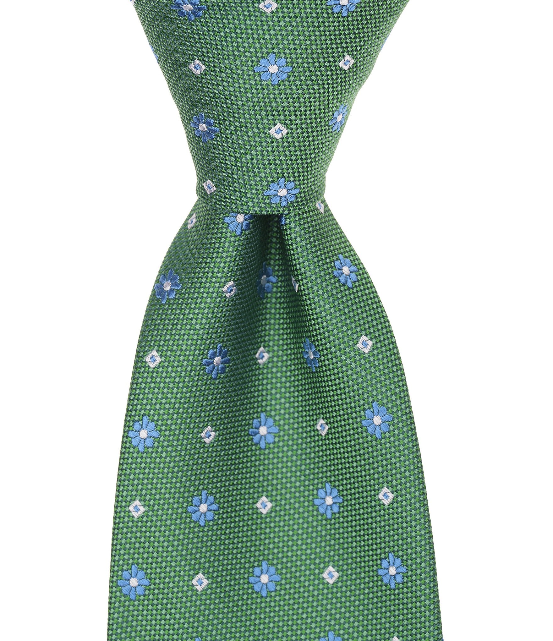 Turnbury Flower Medallion Traditional Silk Blend Tie