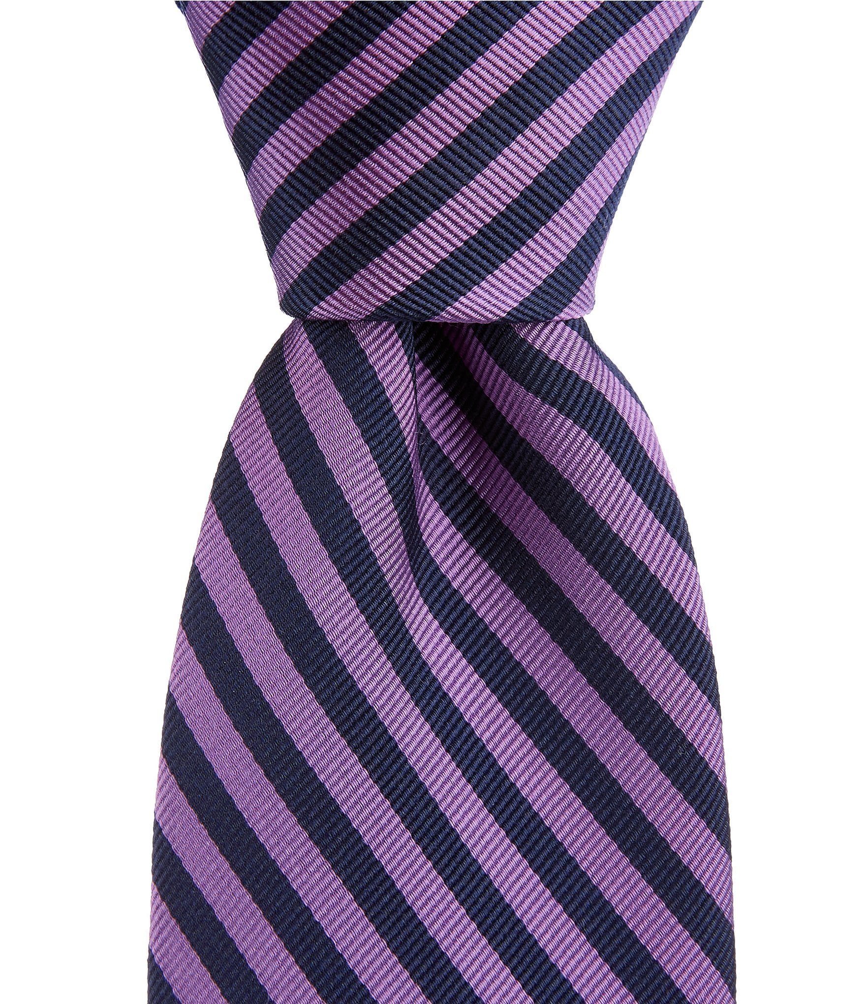 Turnbury Knox Striped 3.375#double; Silk Blend Tie