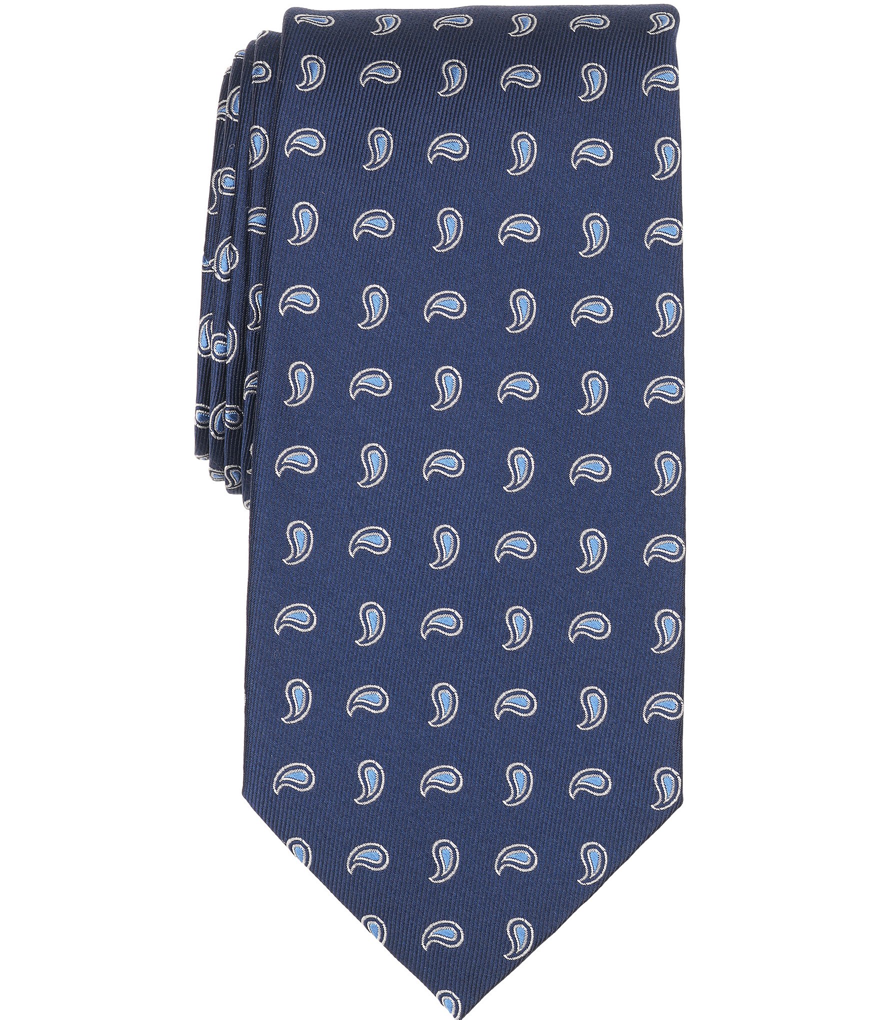 Turnbury Neat Paisley Traditional Polyester/Silk Tie