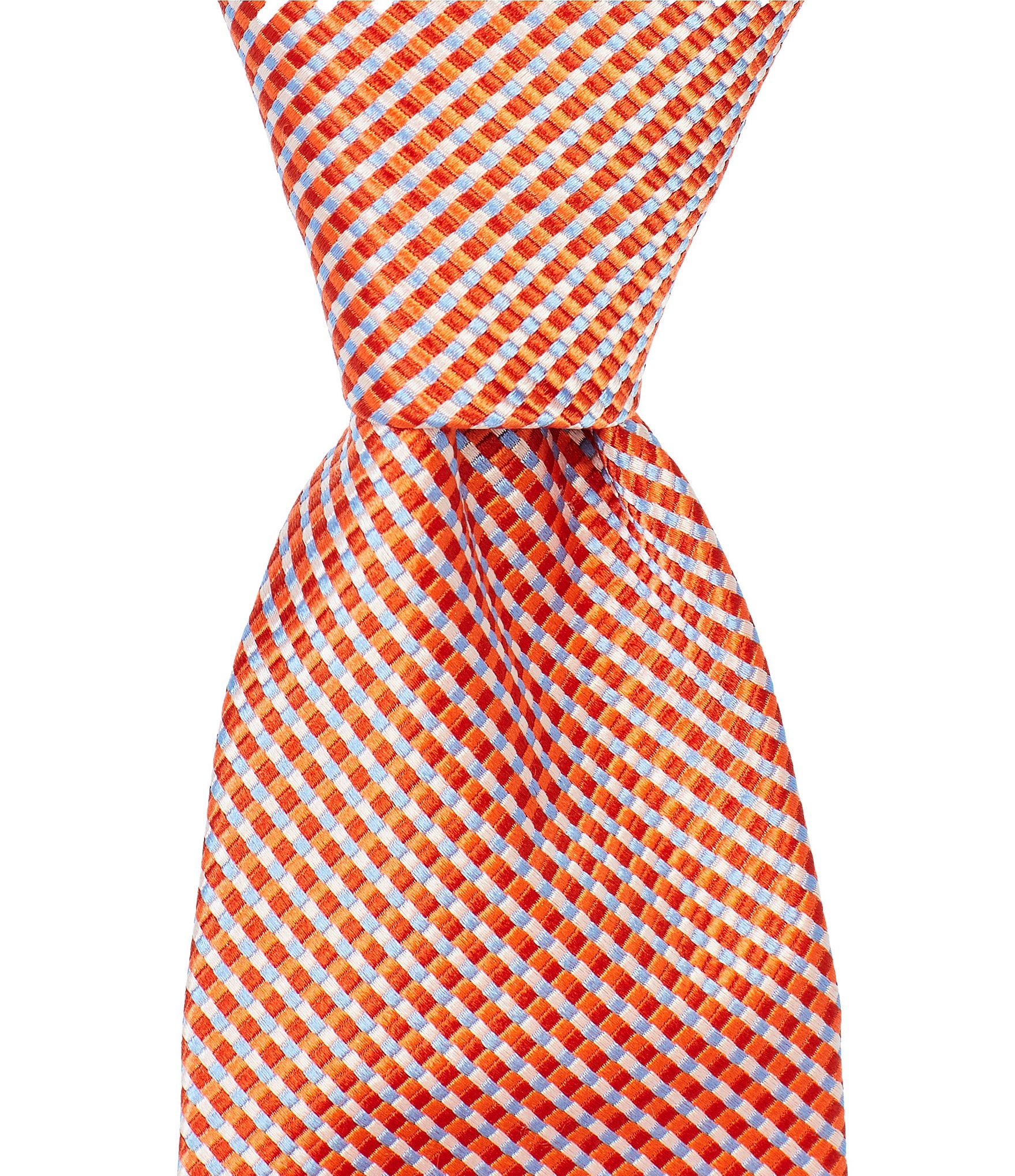 Turnbury Porter Micro Grid Traditional Silk Blend Tie