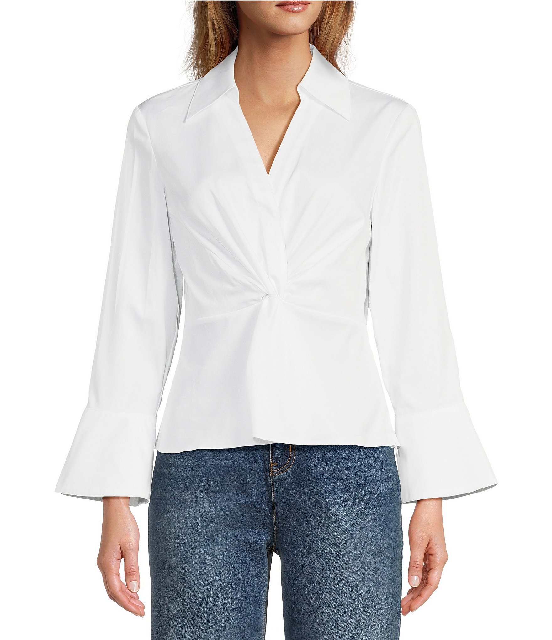 Savannah Morrow Paraiso Cotton Tie-Front Blouse | INTERMIX®