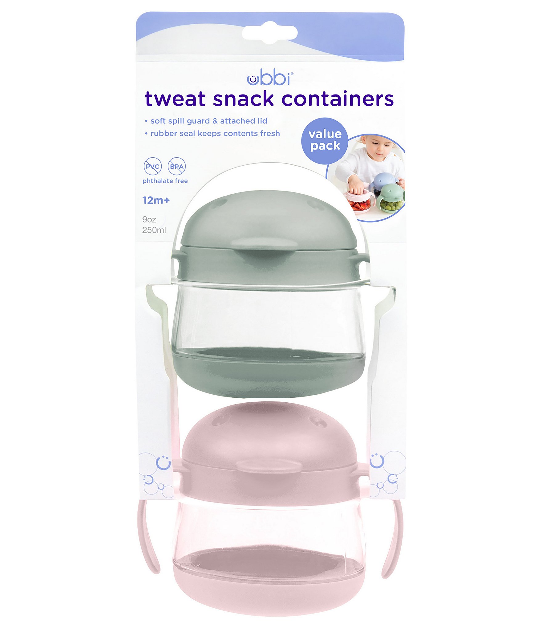 Ubbi Tweat Snack Containers 2-Pack