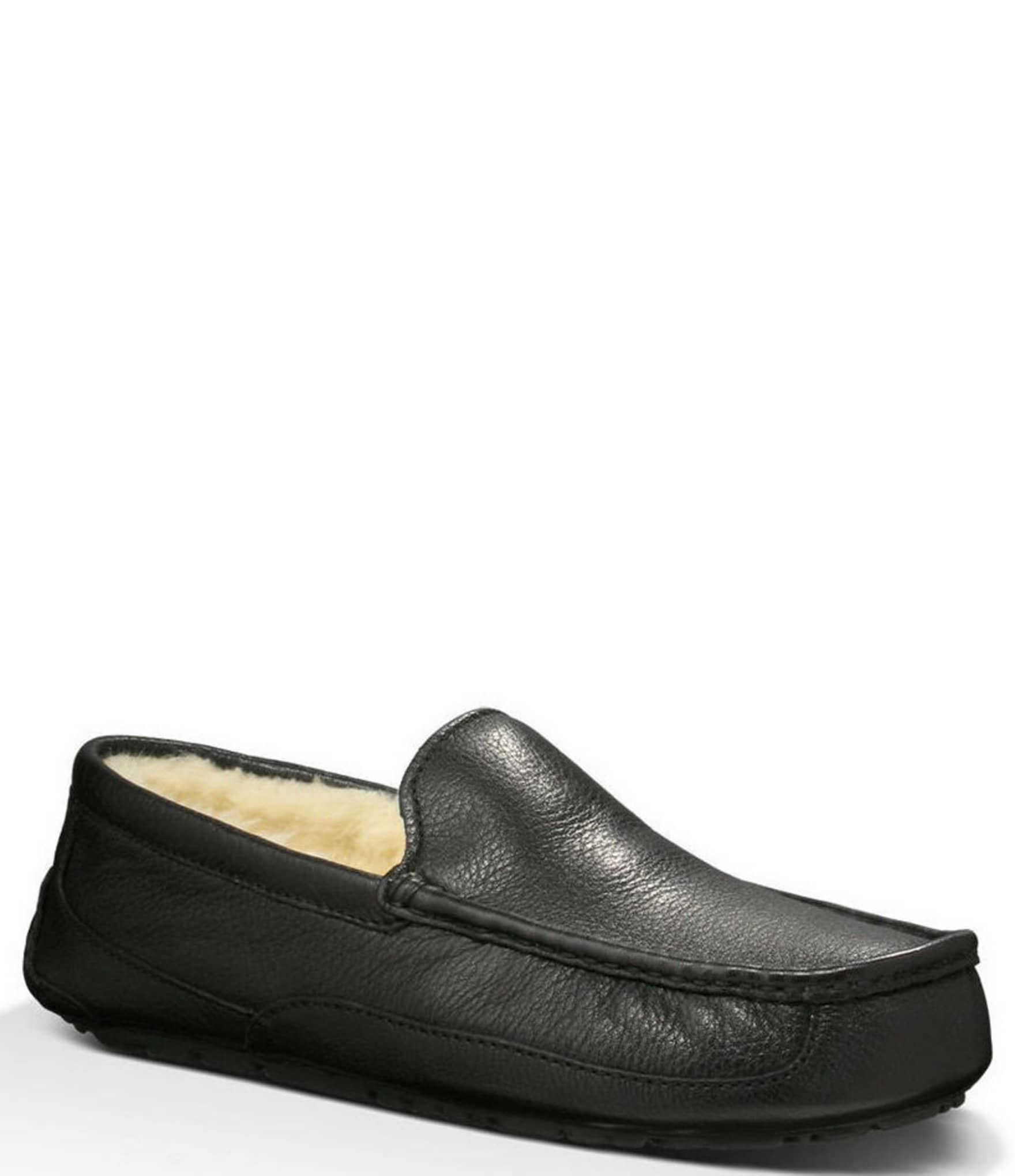 UGG® Ascot Men&#39;s Leather Slippers | Dillards