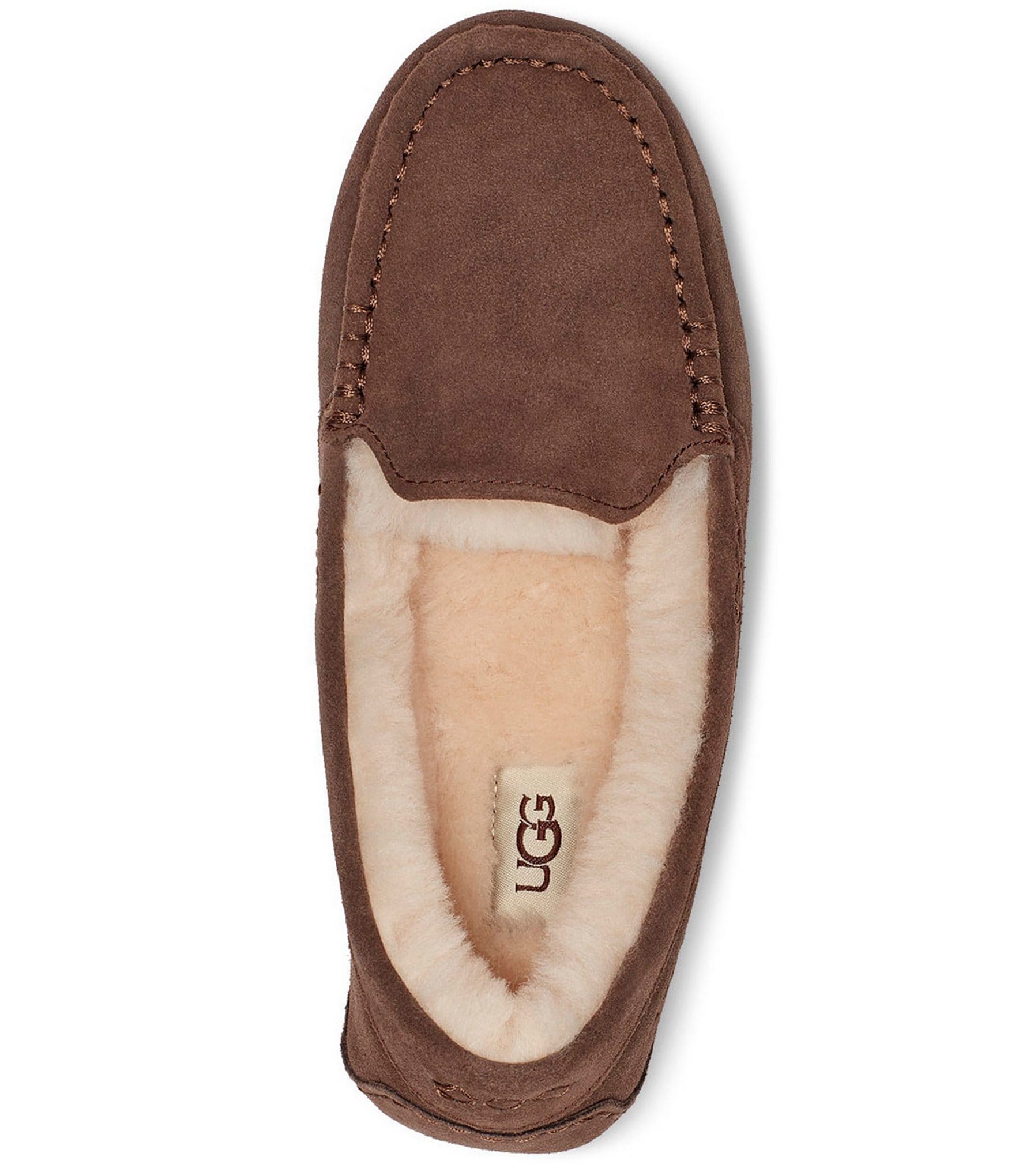 UGG Ansley Water-Resistant Suede Wool Lined Slippers