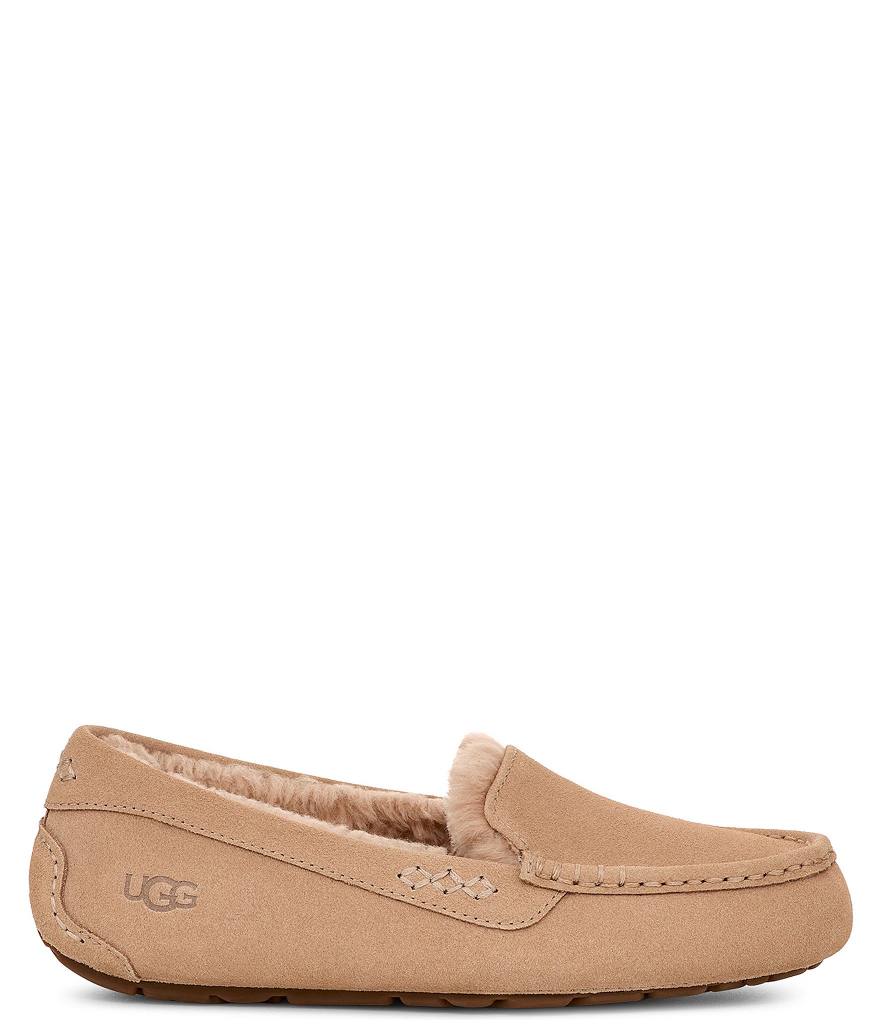 UGG Ansley Water-Resistant Suede Wool Lined Slippers