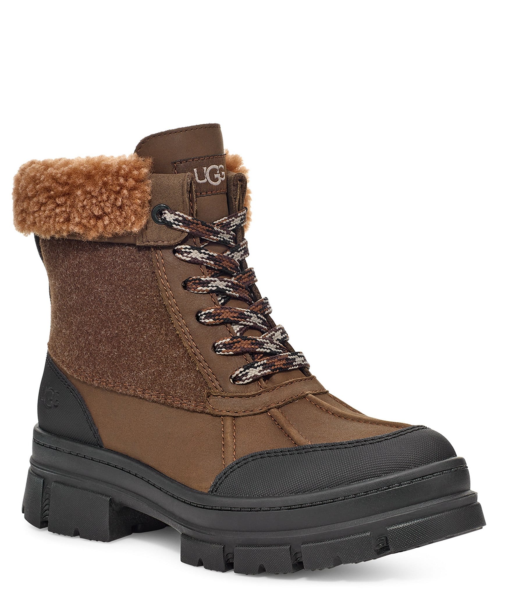 UGG Ashton Addie Tipped Waterproof Leather Winter Booties | Dillard's