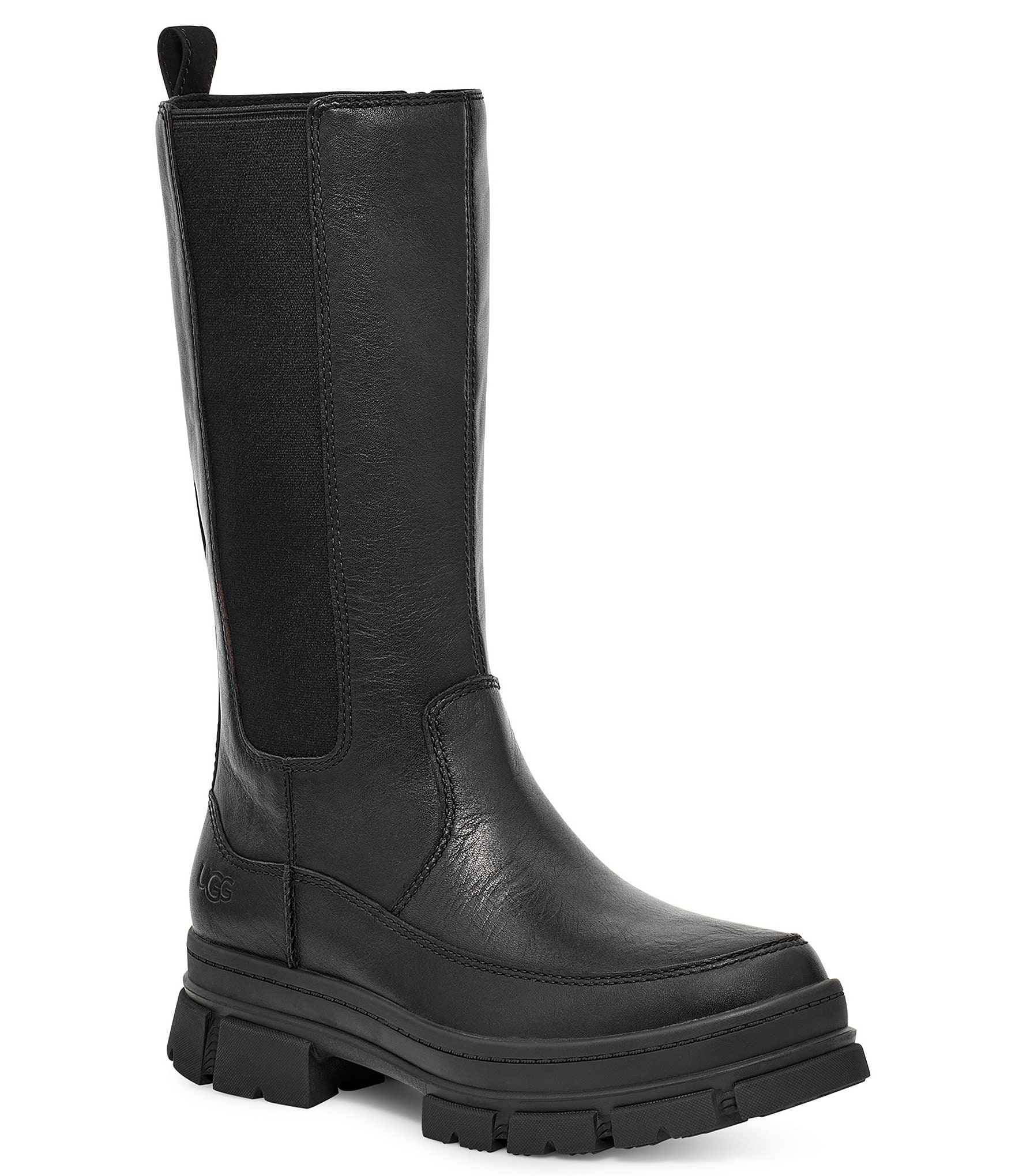 UGG Ashton High Chelsea Waterproof Leather Platform Boots | Dillard's