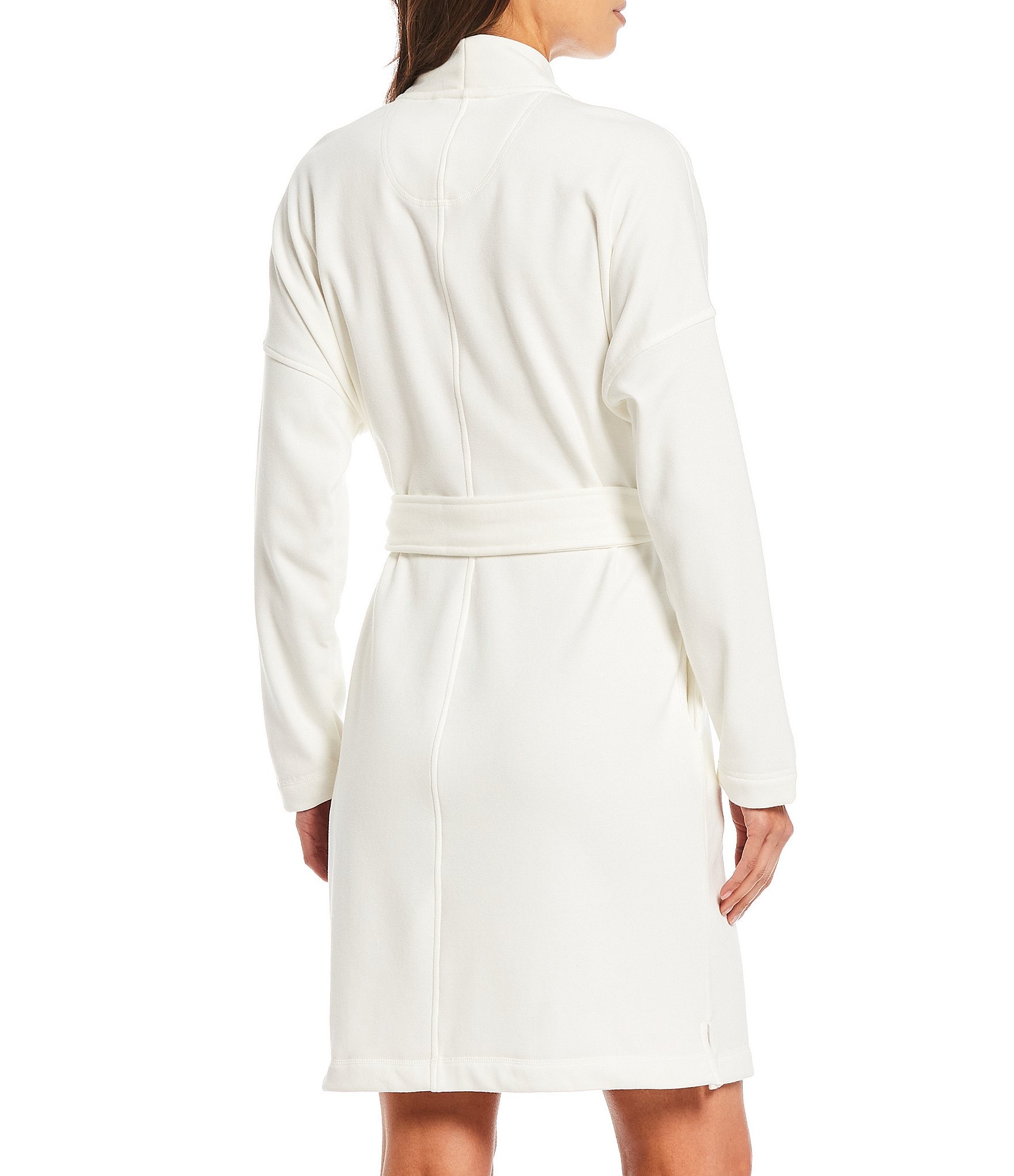 UGG® Braelyn II Solid Knit Fleece Short Wrap Cozy Robe