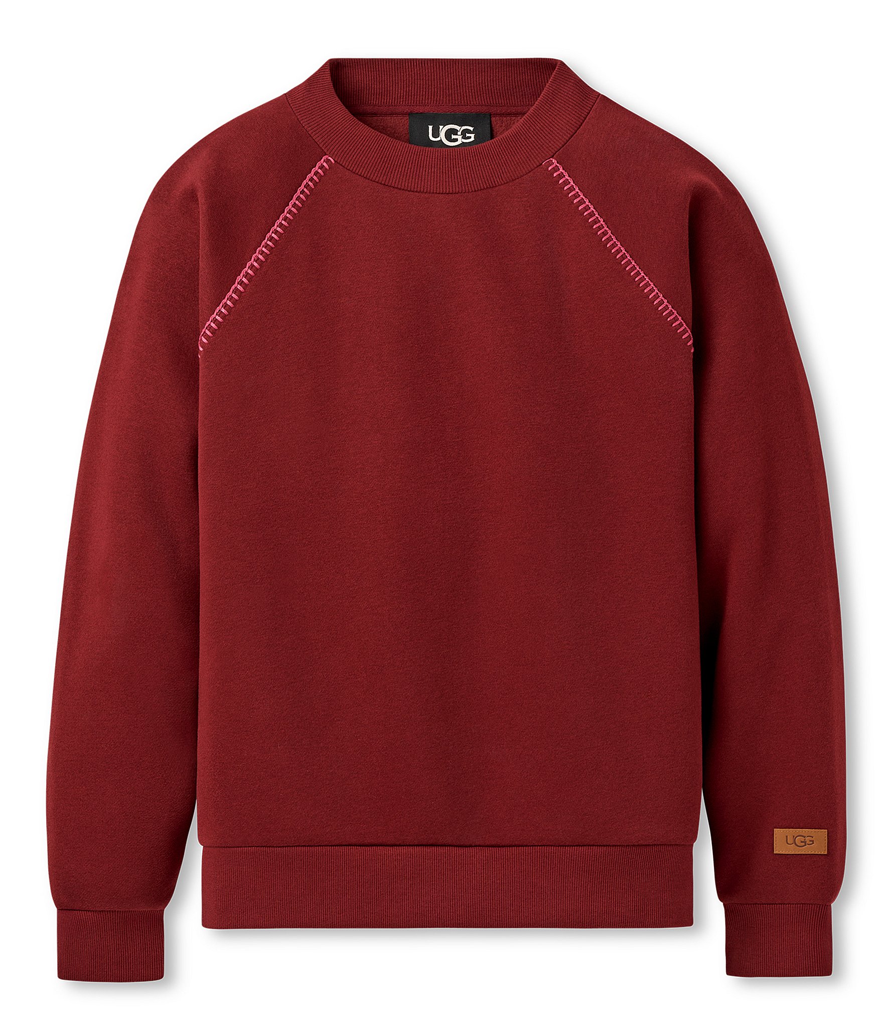 UGG Classic Fleece Crewneck Raglan Sleeve Coordinating Sweatshirt
