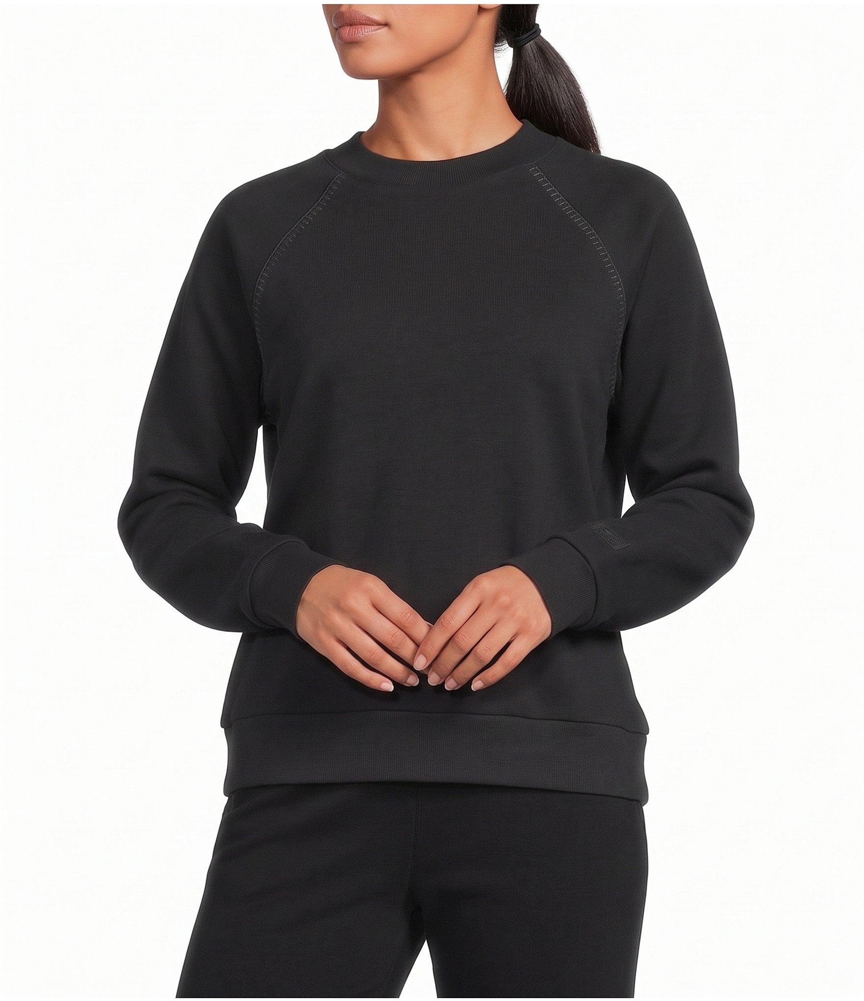 UGG Classic Fleece Crewneck Raglan Sleeve Coordinating Sweatshirt