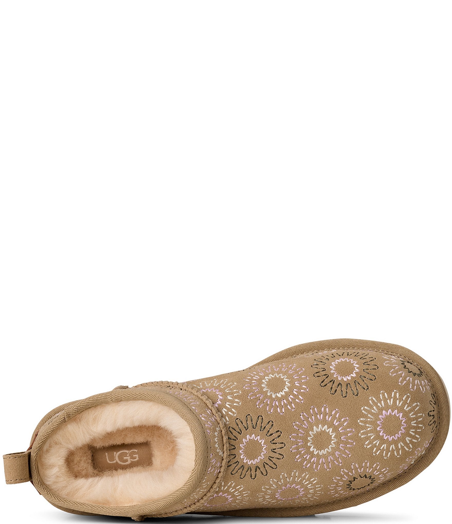 UGG Classic Micro Sun Stitch Suede Booties