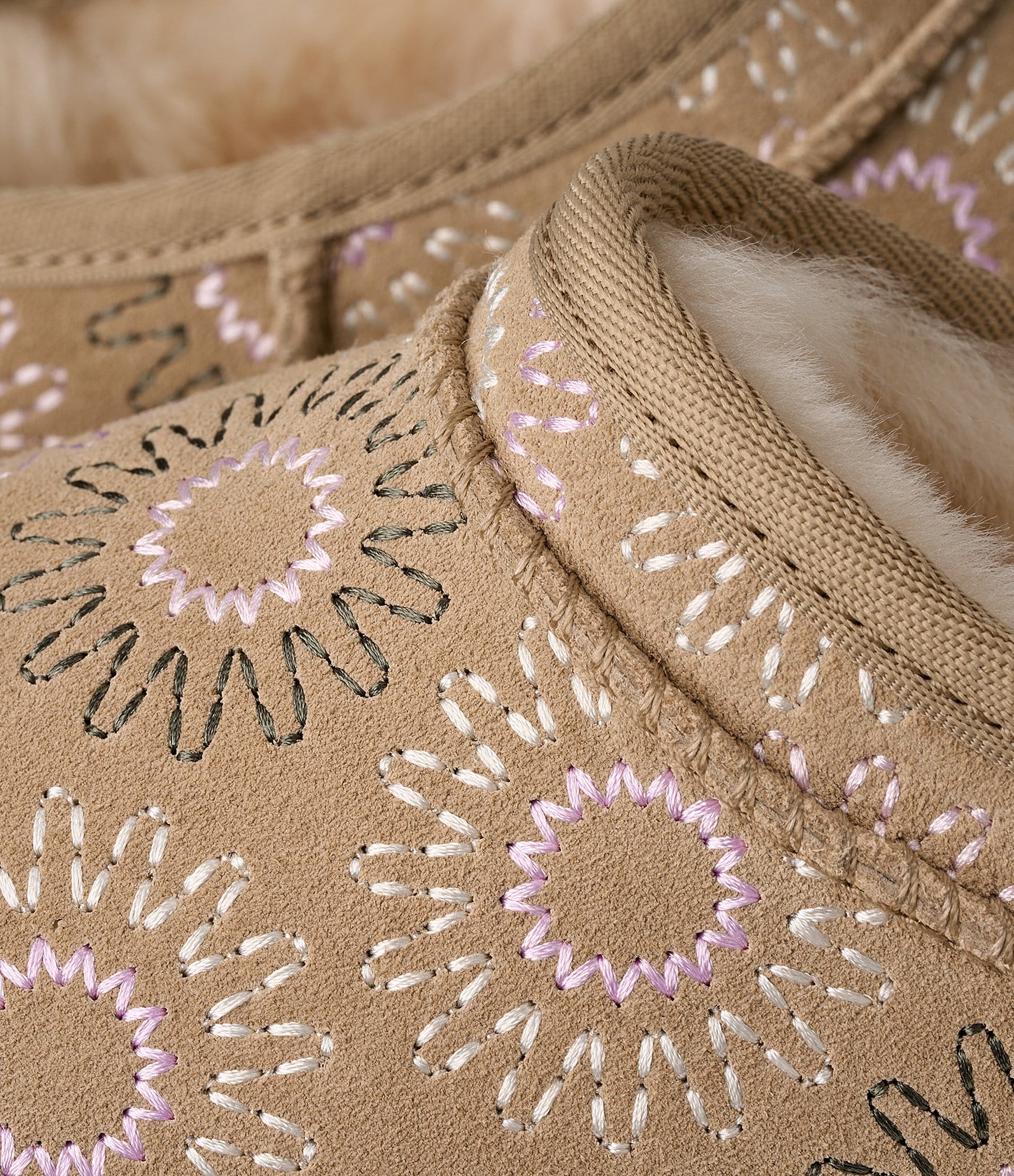 UGG Classic Micro Sun Stitch Suede Booties