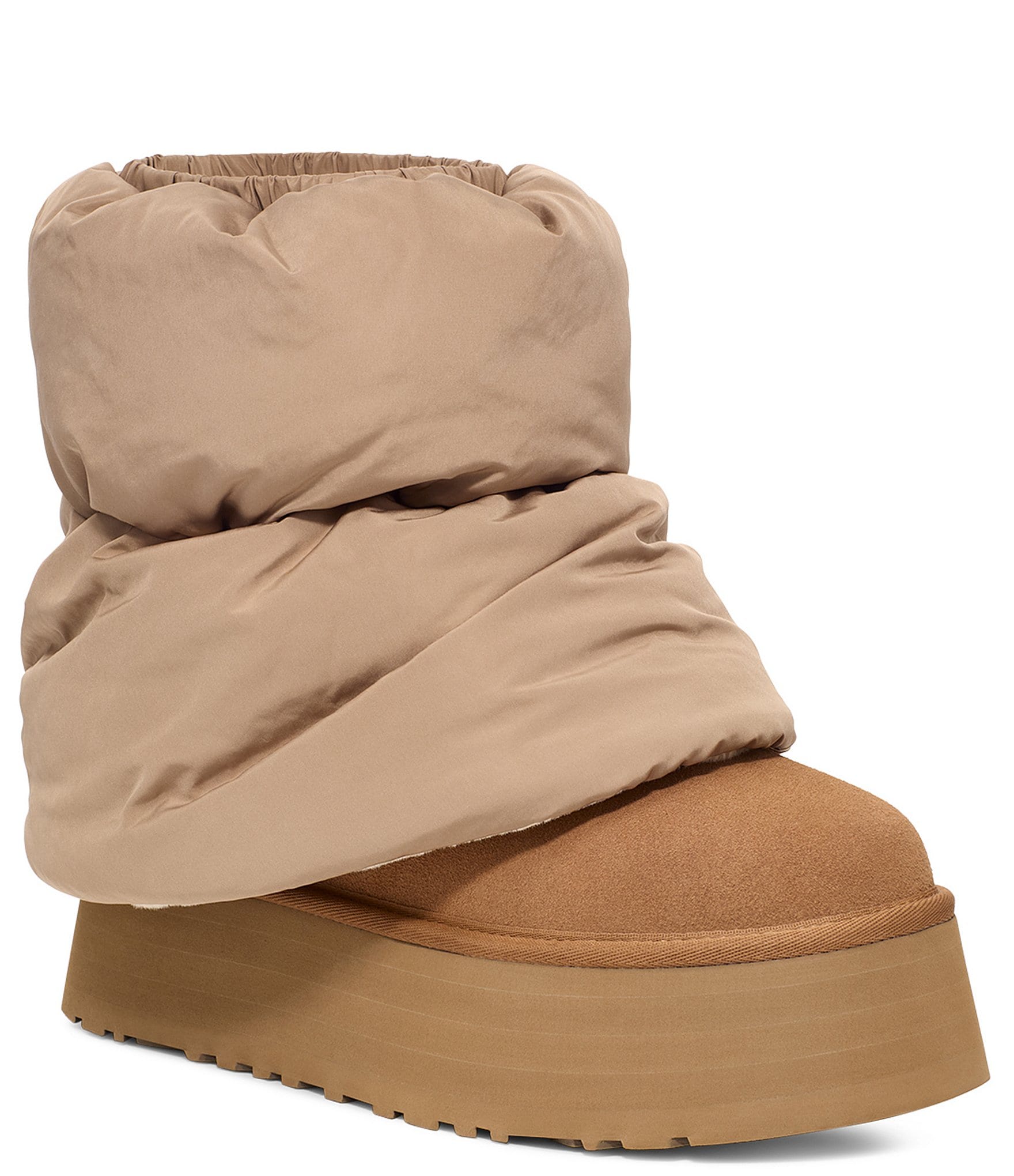 UGG Classic Mini Dipper Puffer Faux Fur Lined Cold Weather 