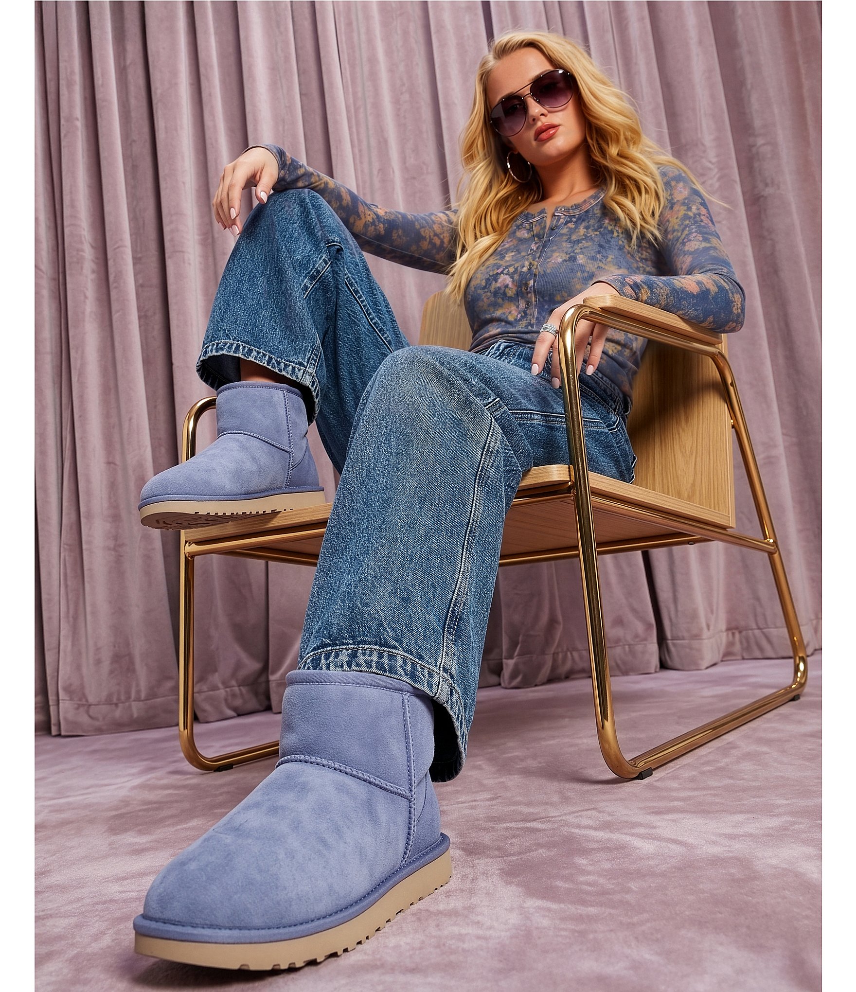 UGG Classic Mini II Water Resistant Suede Family Matching Ankle Booties