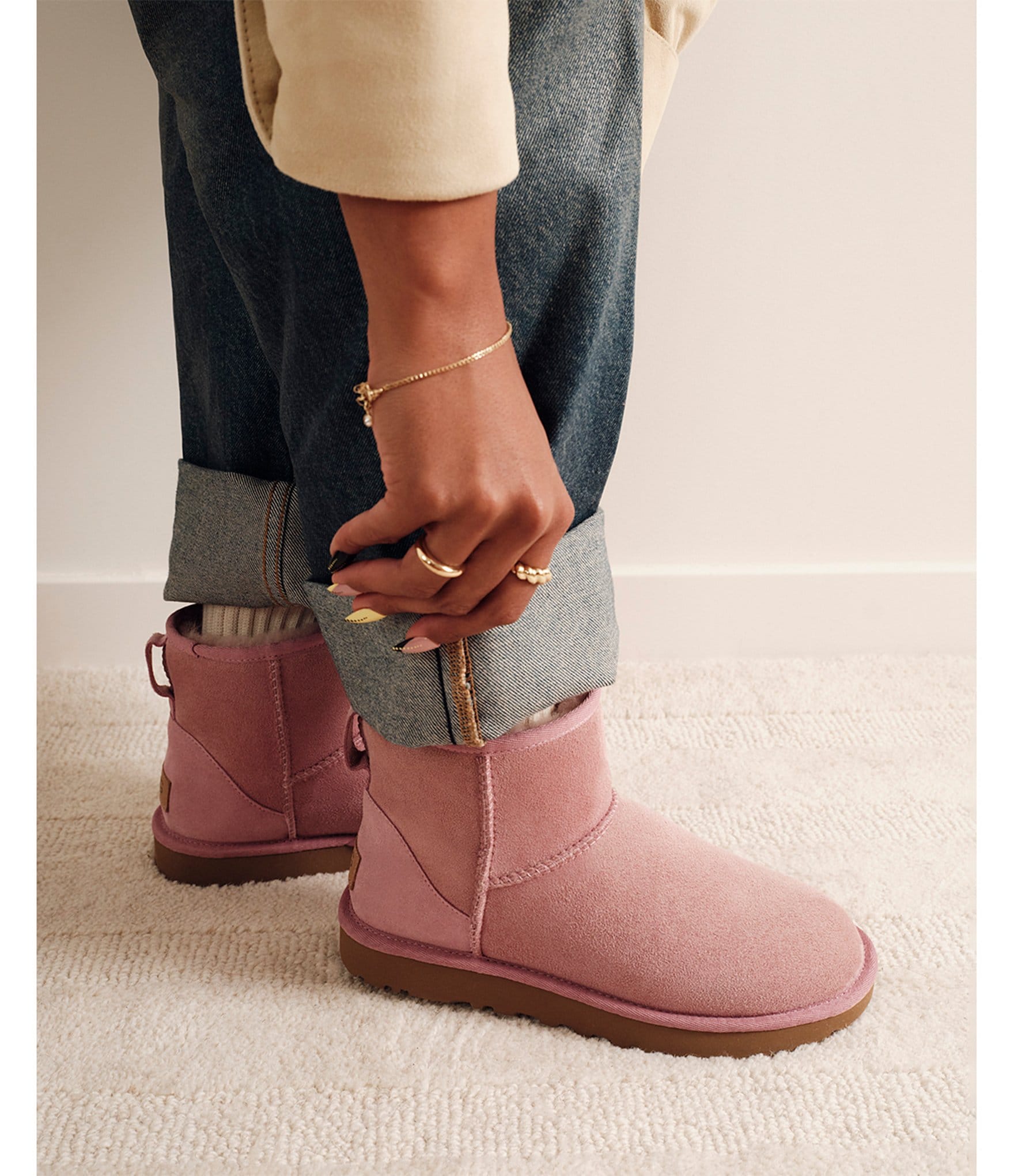 UGG Classic Mini II Water Resistant Suede Family Matching Ankle Booties