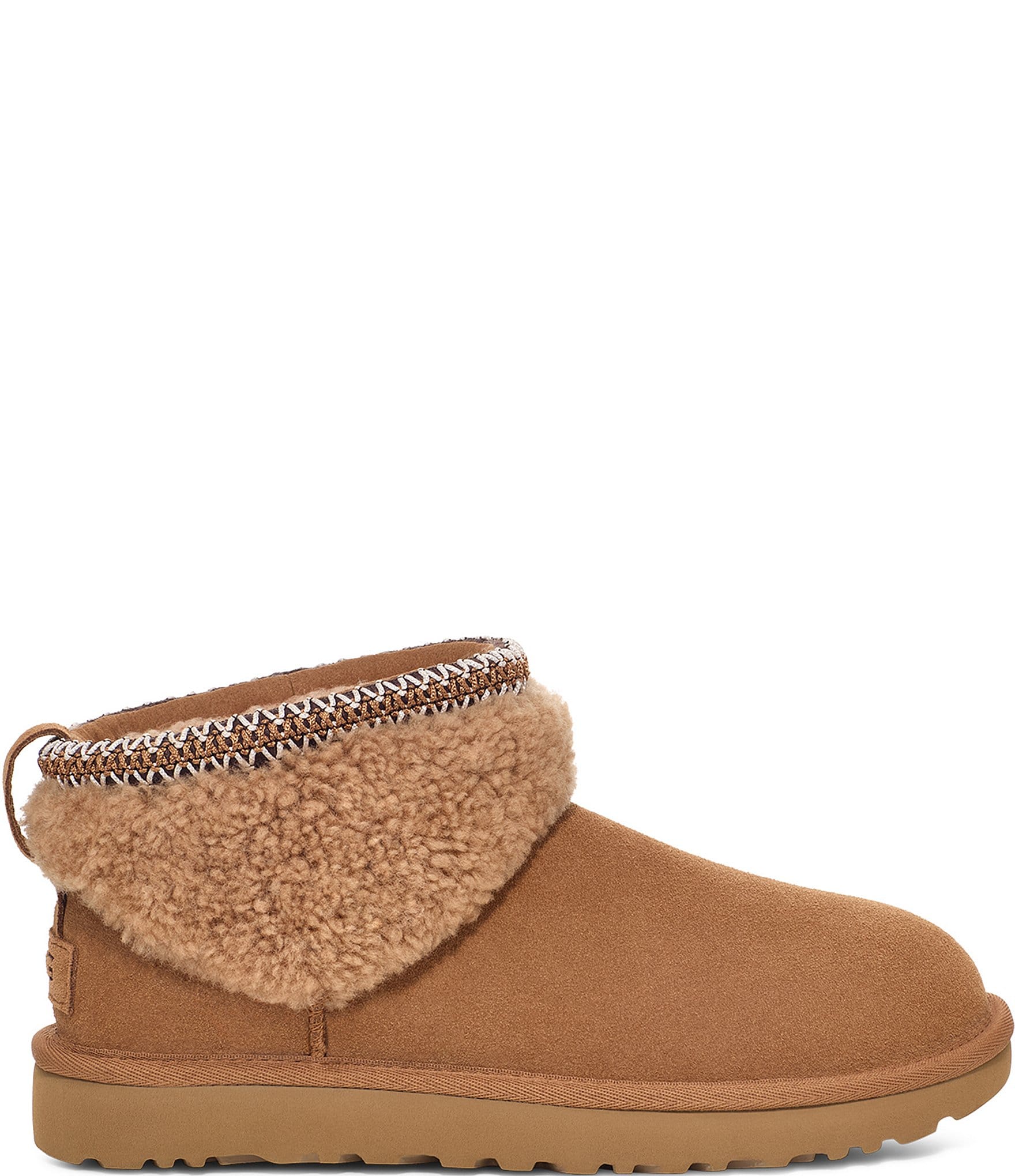 UGG Classic Ultra Mini Maxi Curly Suede Booties