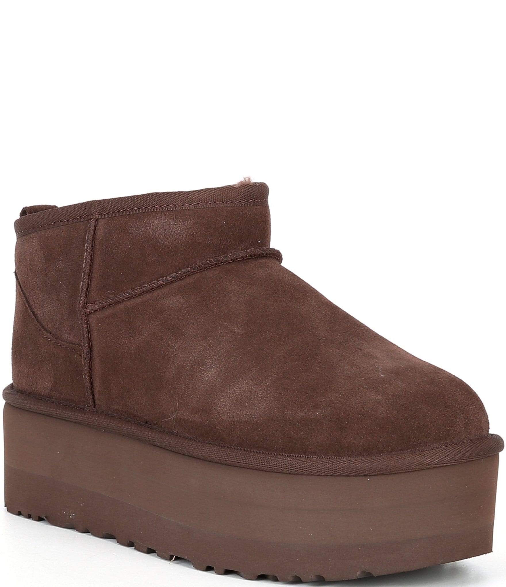 ugg classic mini dipper suede platform booties