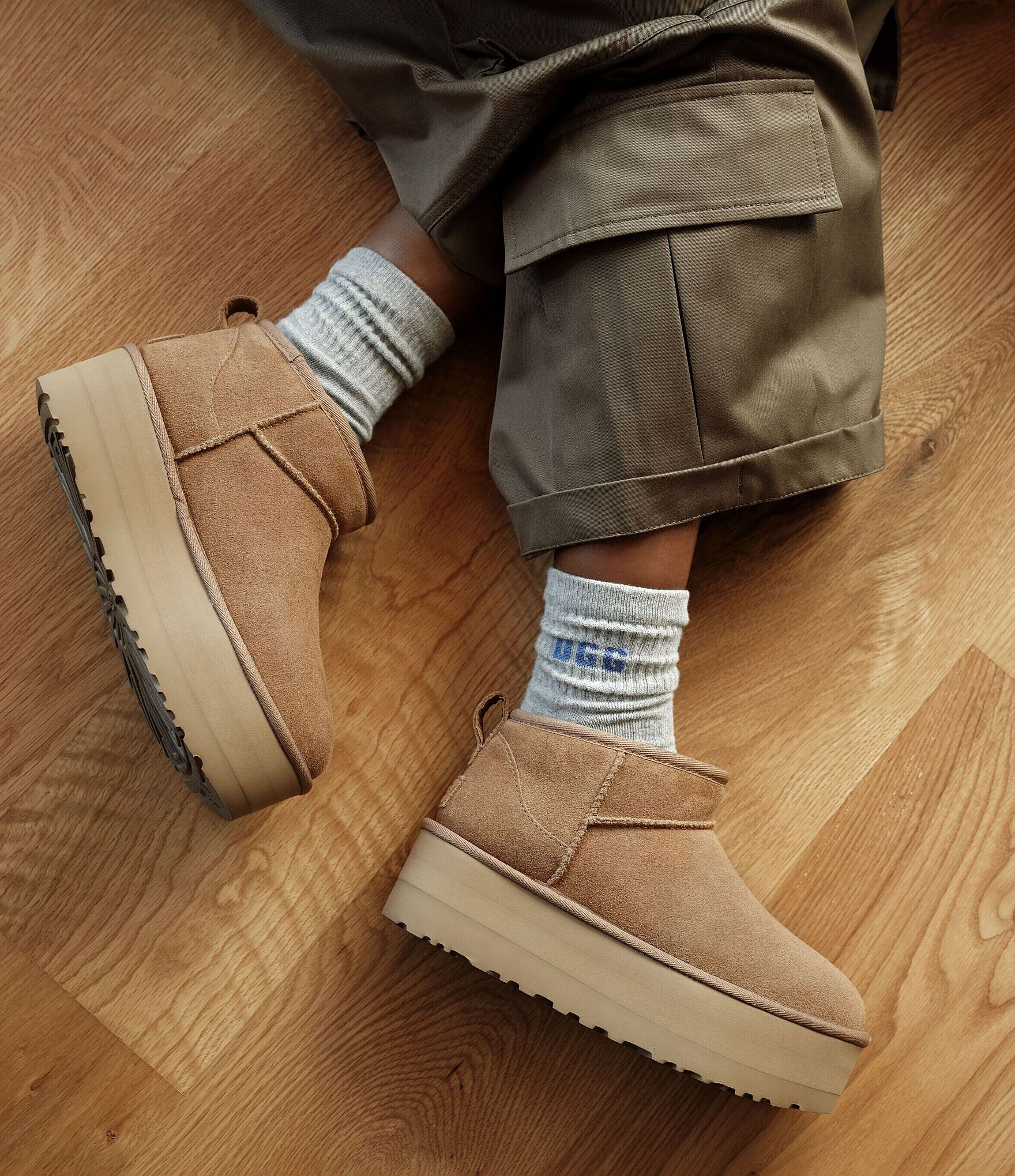 UGG Classic Ultra Mini Platform Suede Booties