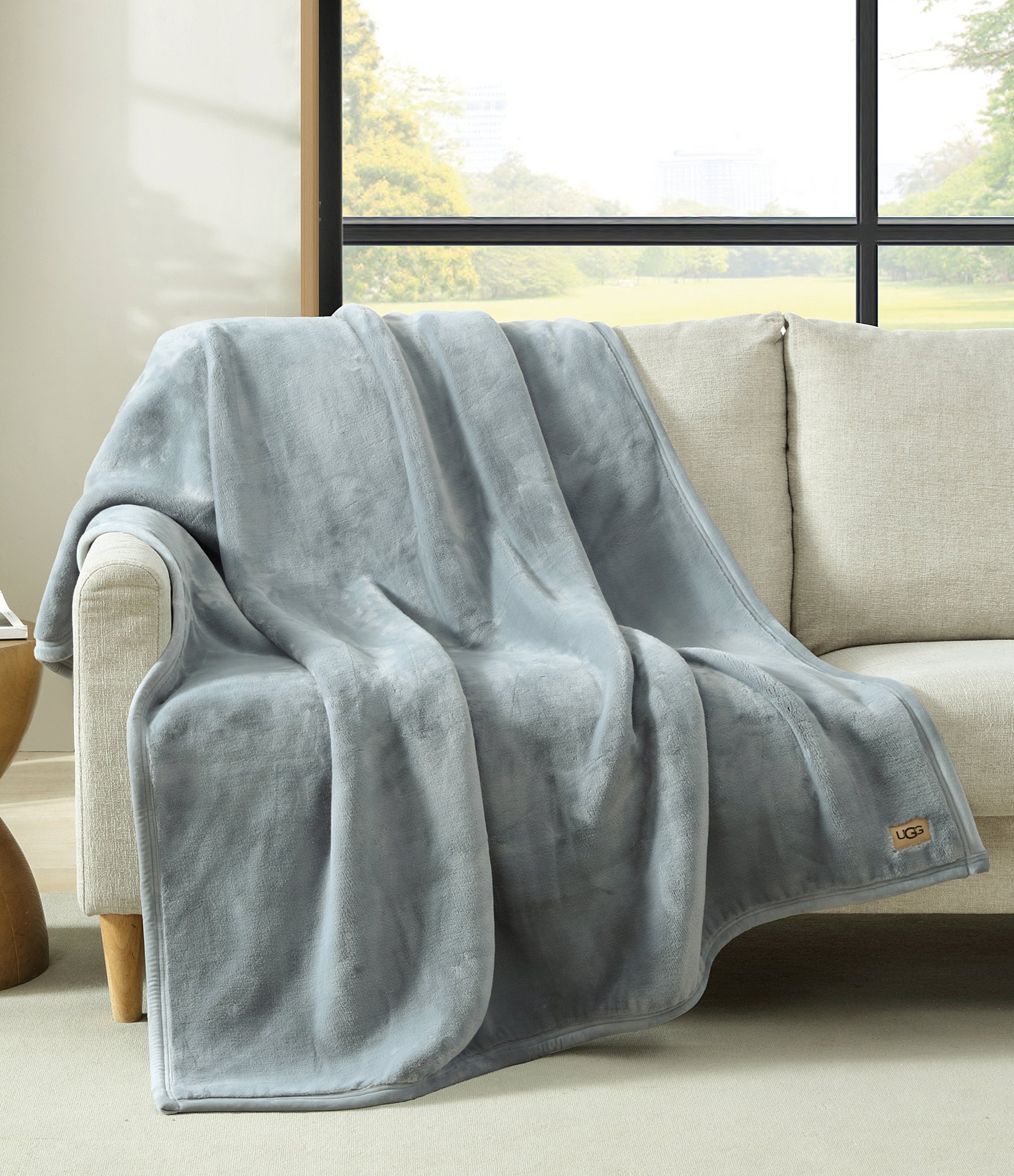 Accent Pillows Ugg Cameron Knit Reversible Throw Blanket Grey