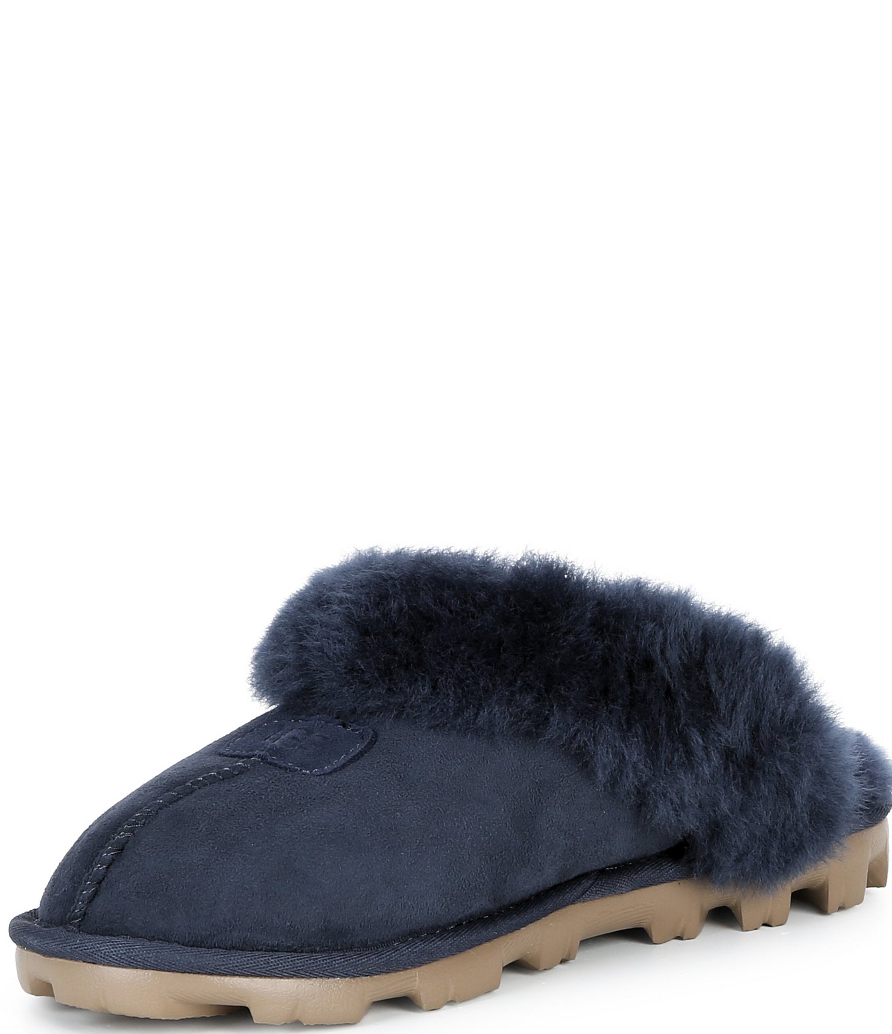 UGG Coquette Suede Signature Logo Detail Cold Weather Slippers