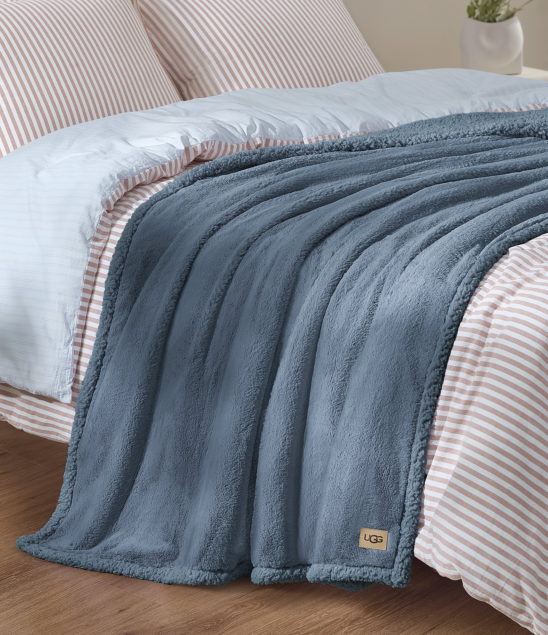 UGG Cynthia Faux Fur Plush Throw Blanket
