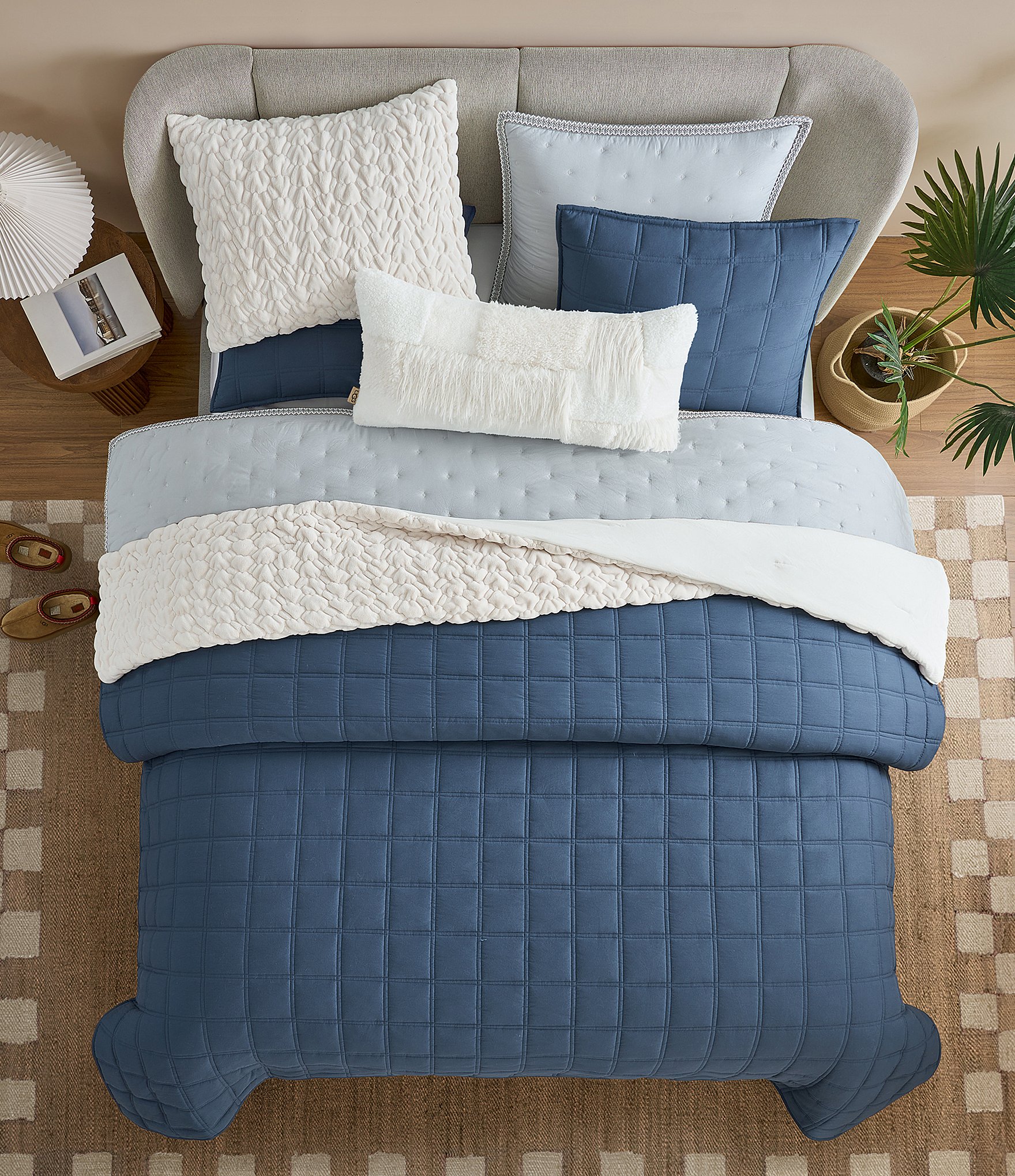 UGG Dafni Ruched Plush Comforter Mini Set