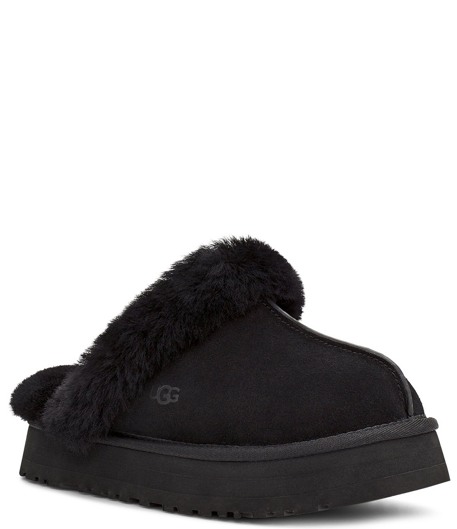 Black gray and sales white ugg slides