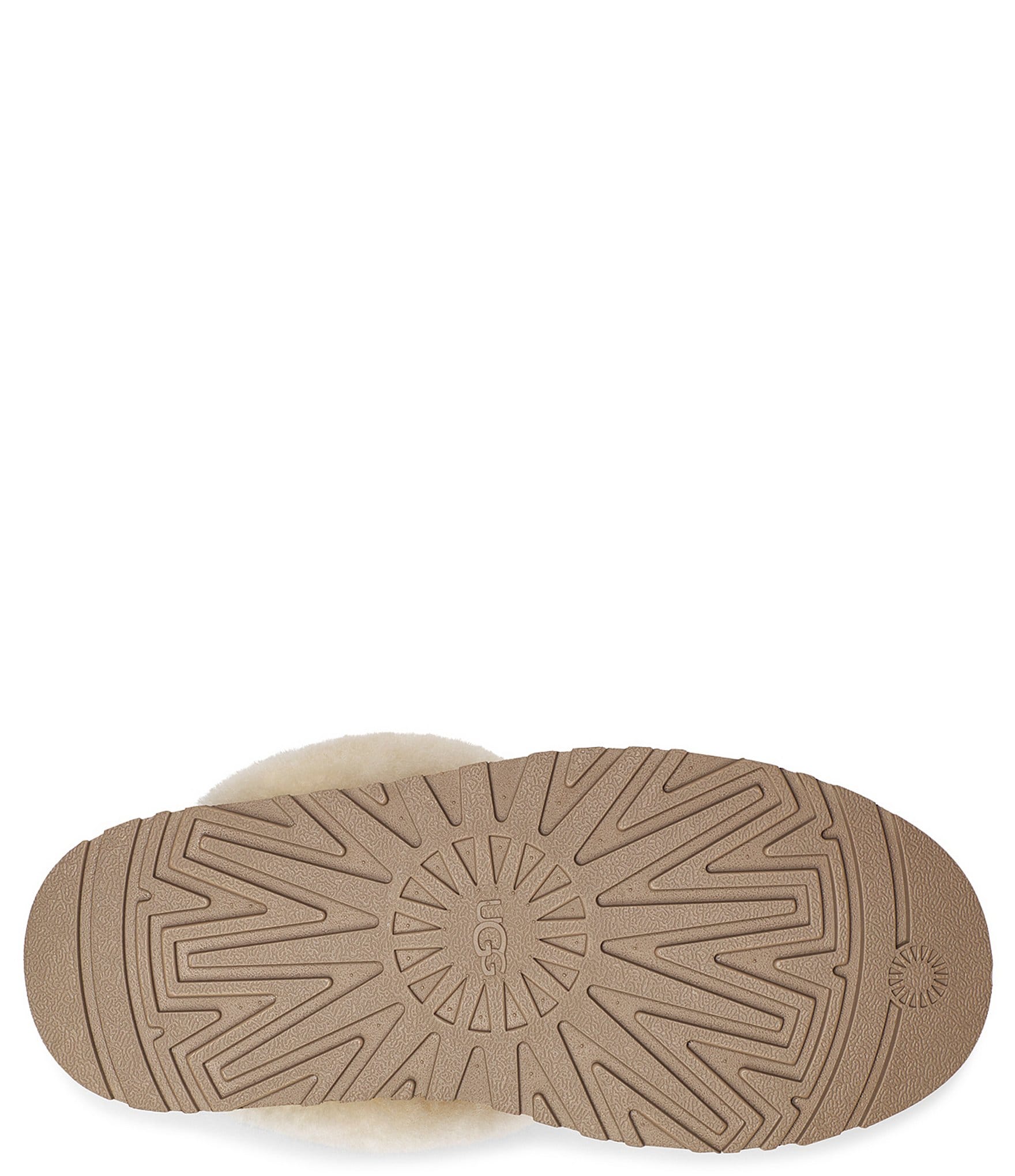 UGG Disquette Suede Fur Platform Slippers