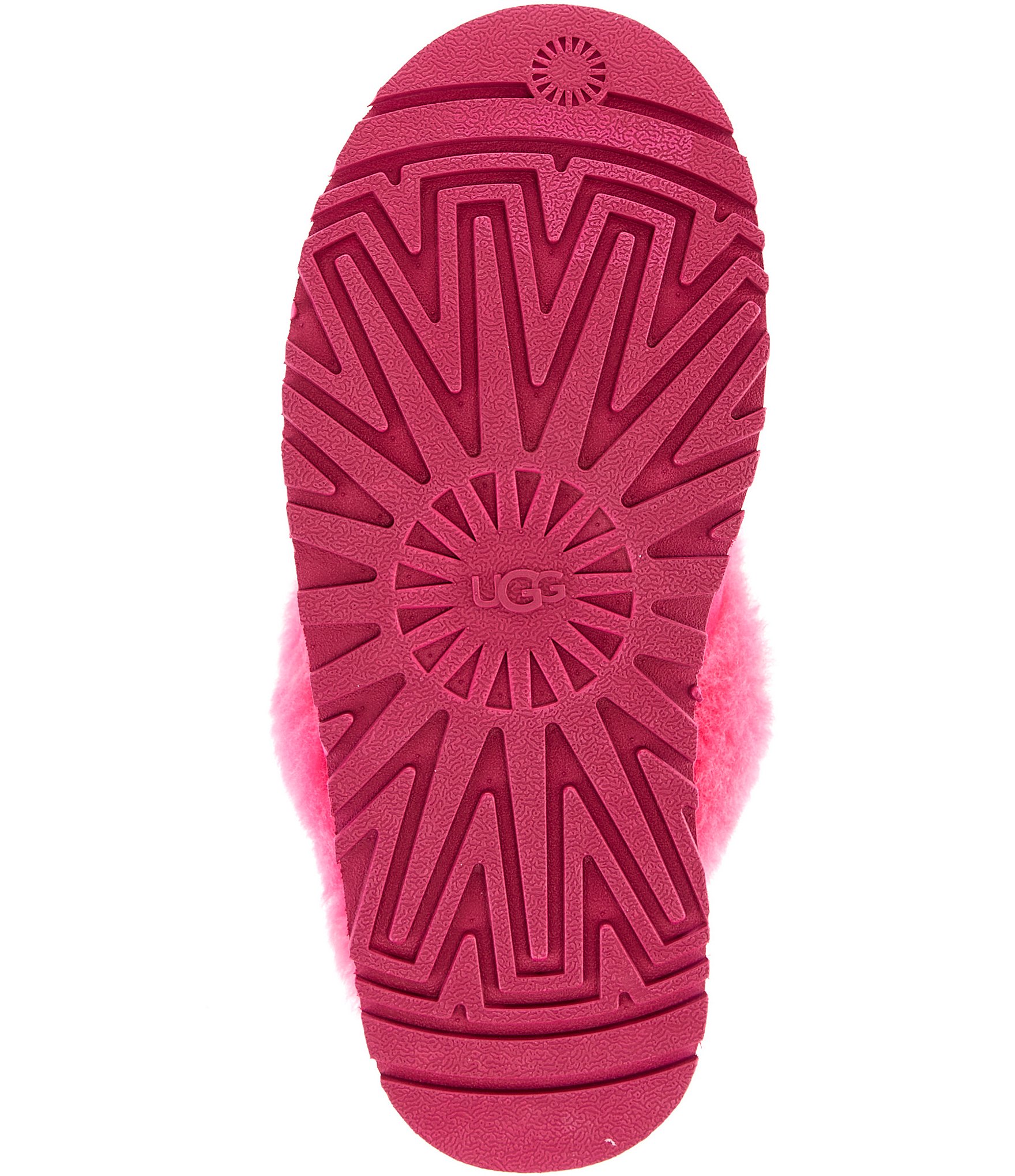 UGG Disquette Suede Fur Platform Slippers