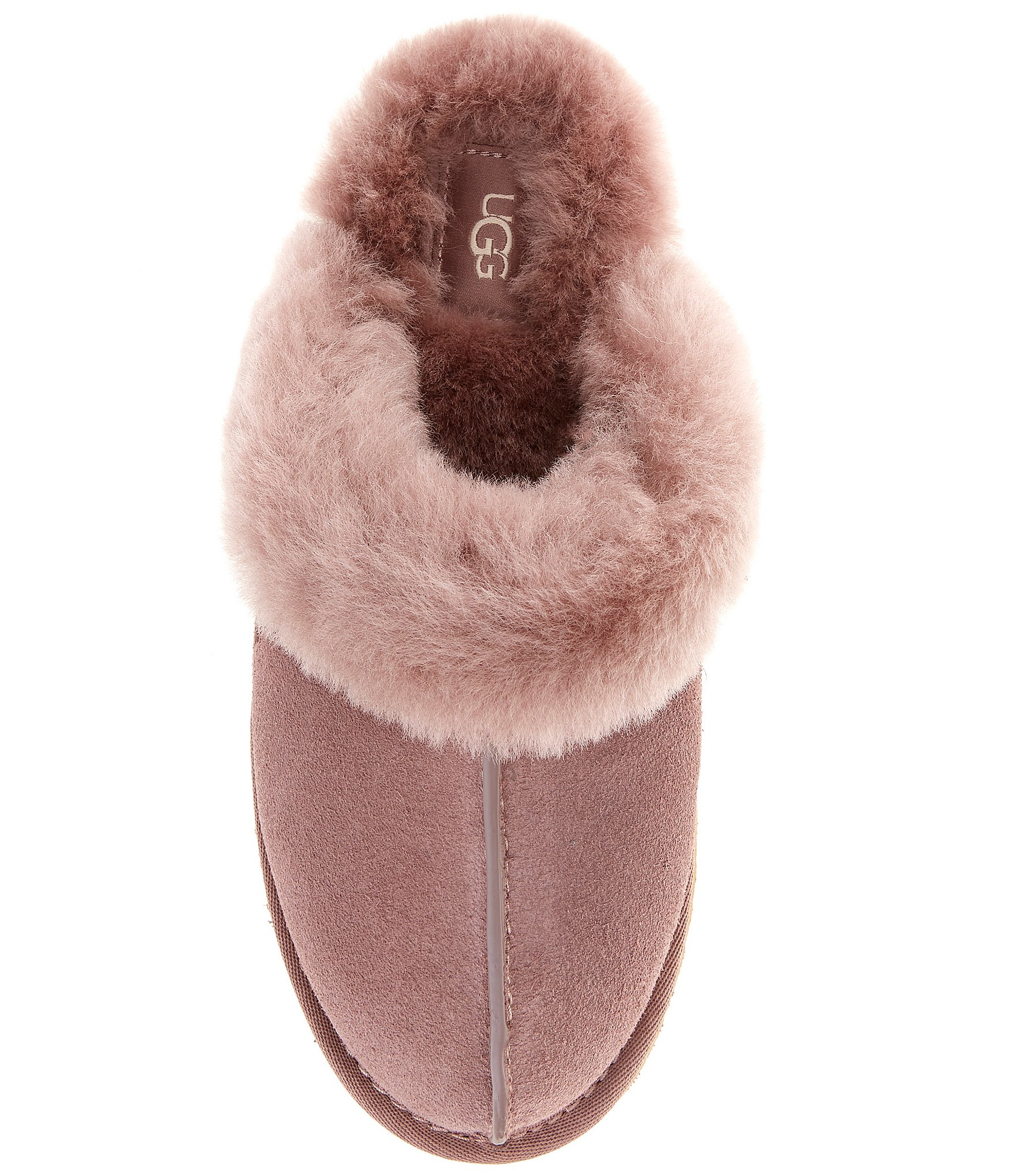 UGG Disquette Suede Fur Platform Slippers
