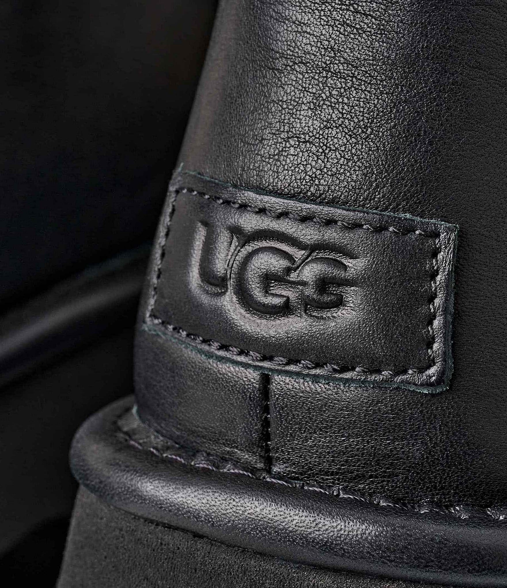 UGG Esmee Lace Up Leather Platform Booties