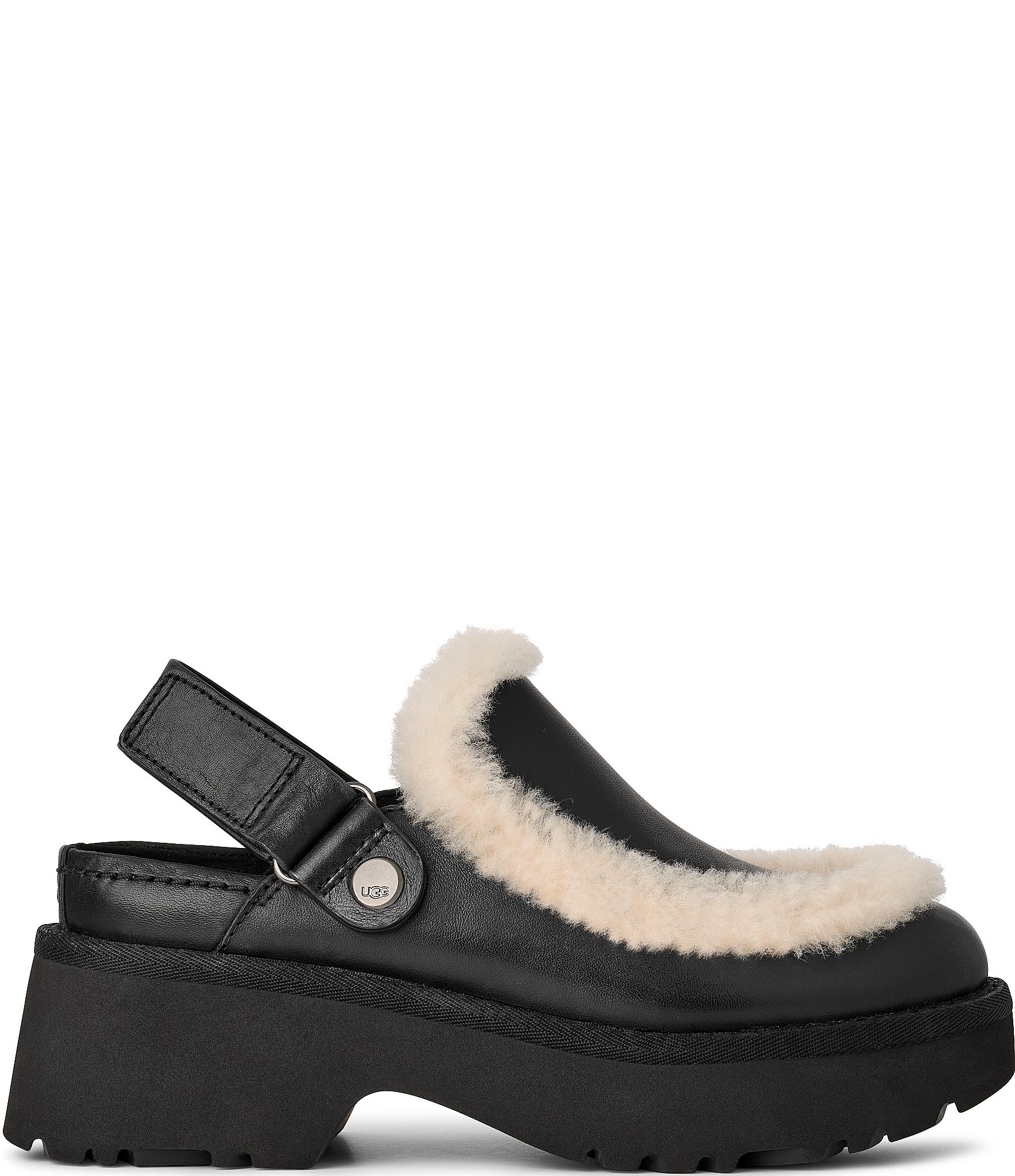 UGG Esmee Leather Convertible Slingback Strap Clogs