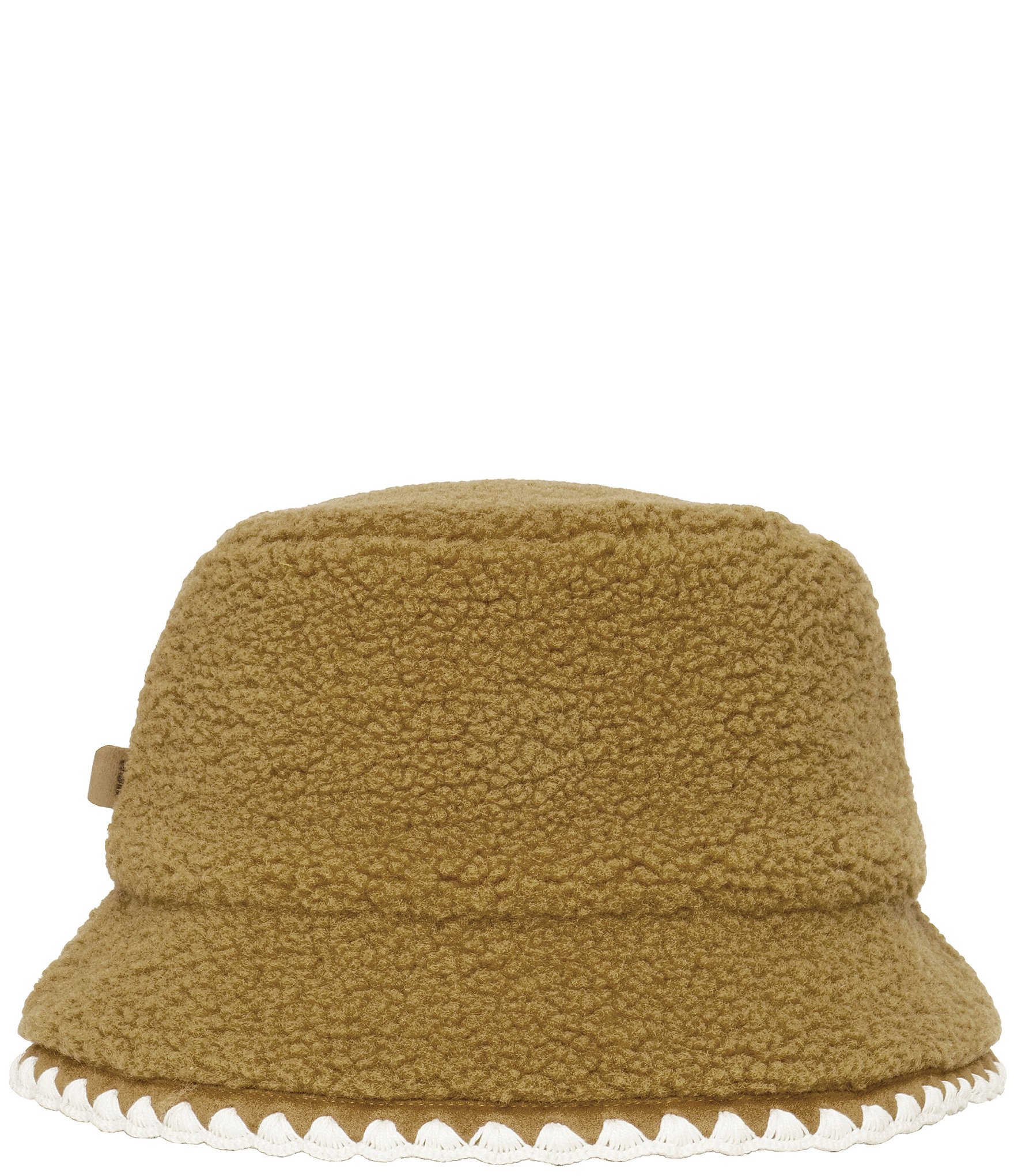 UGG Fluff Scalloped Embroidery Trim Bucket Hat | Dillard's UGG Fluff Scalloped Embroidery Trim Bucket Hat | Dillard's