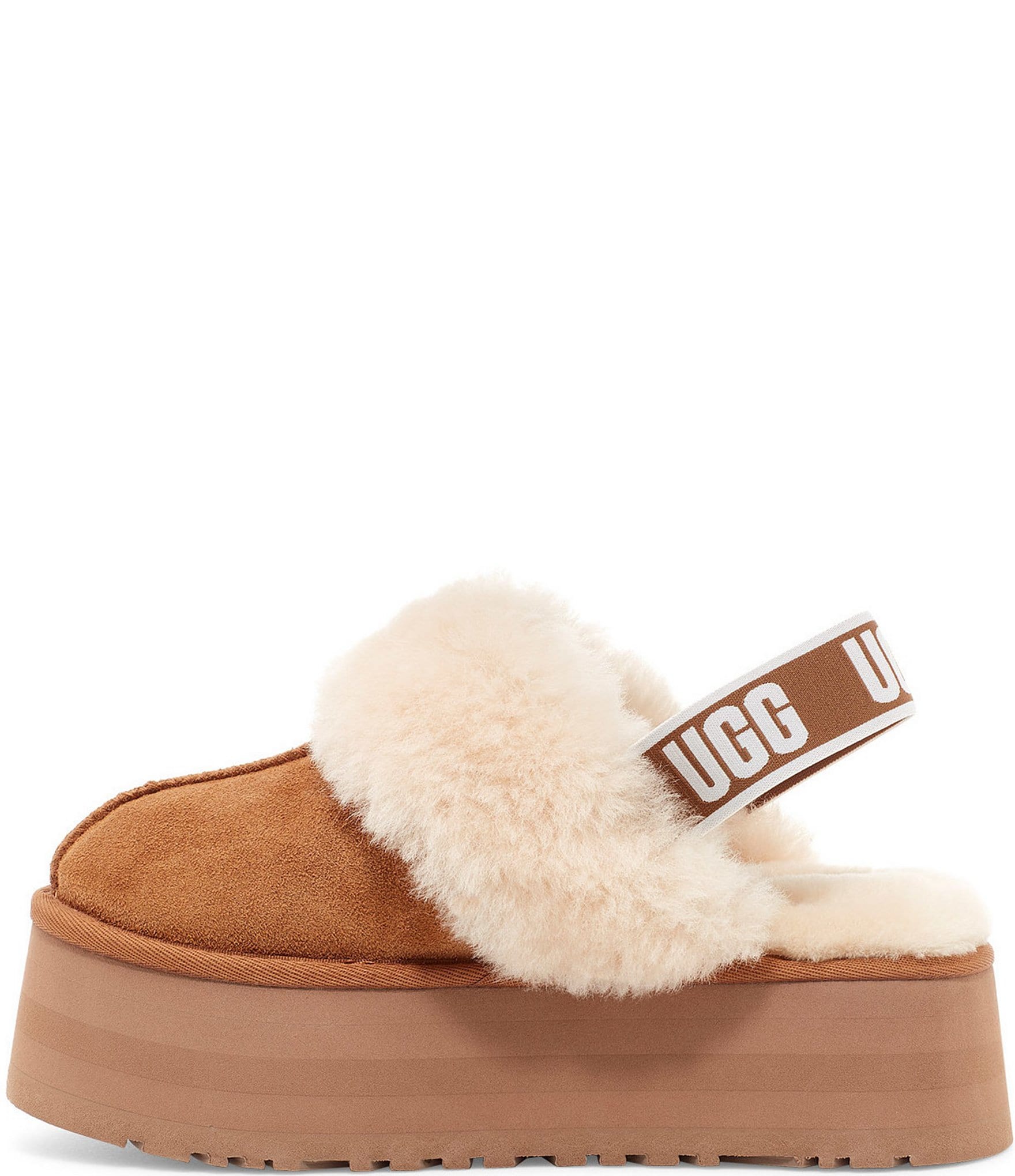 UGG Funkette Suede Platform Clogs