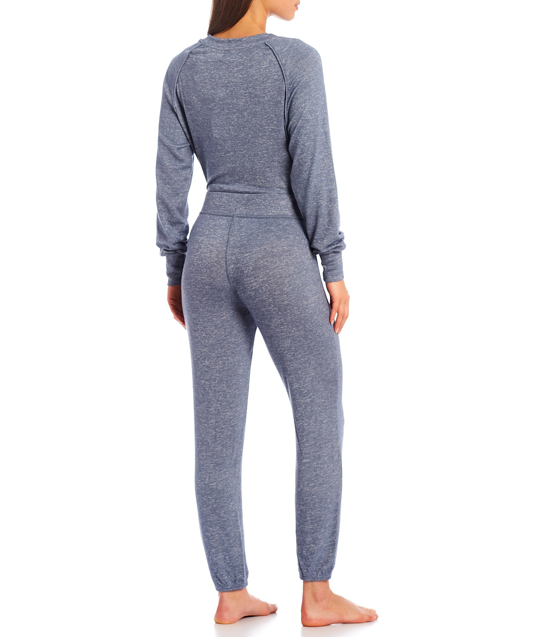 UGG® Gable Solid Brushed Knit Crew Neck Sweatshirt & Jogger Lounge Set