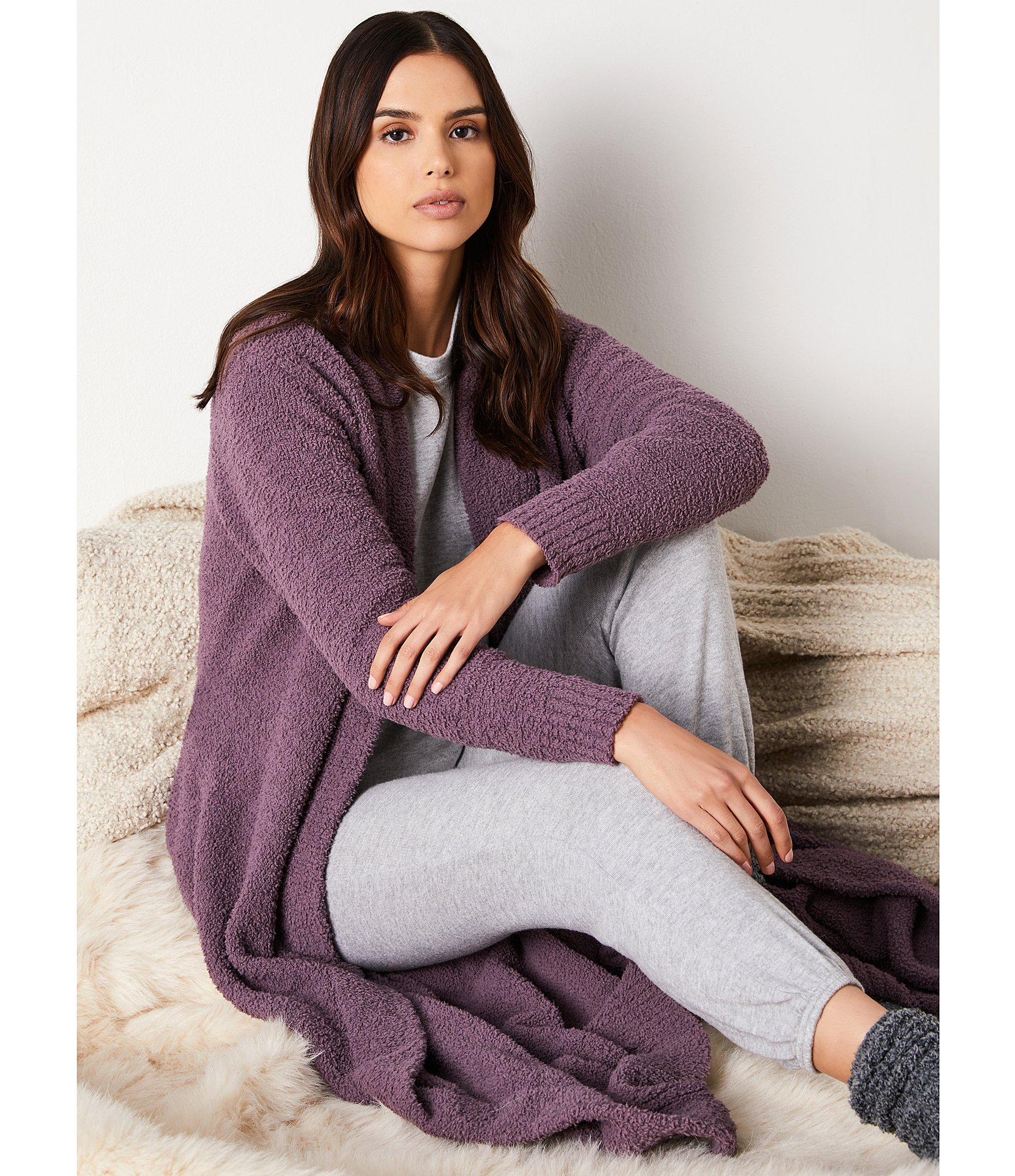 UGG® Gable Solid Brushed Knit Crew Neck Sweatshirt & Jogger Lounge Set