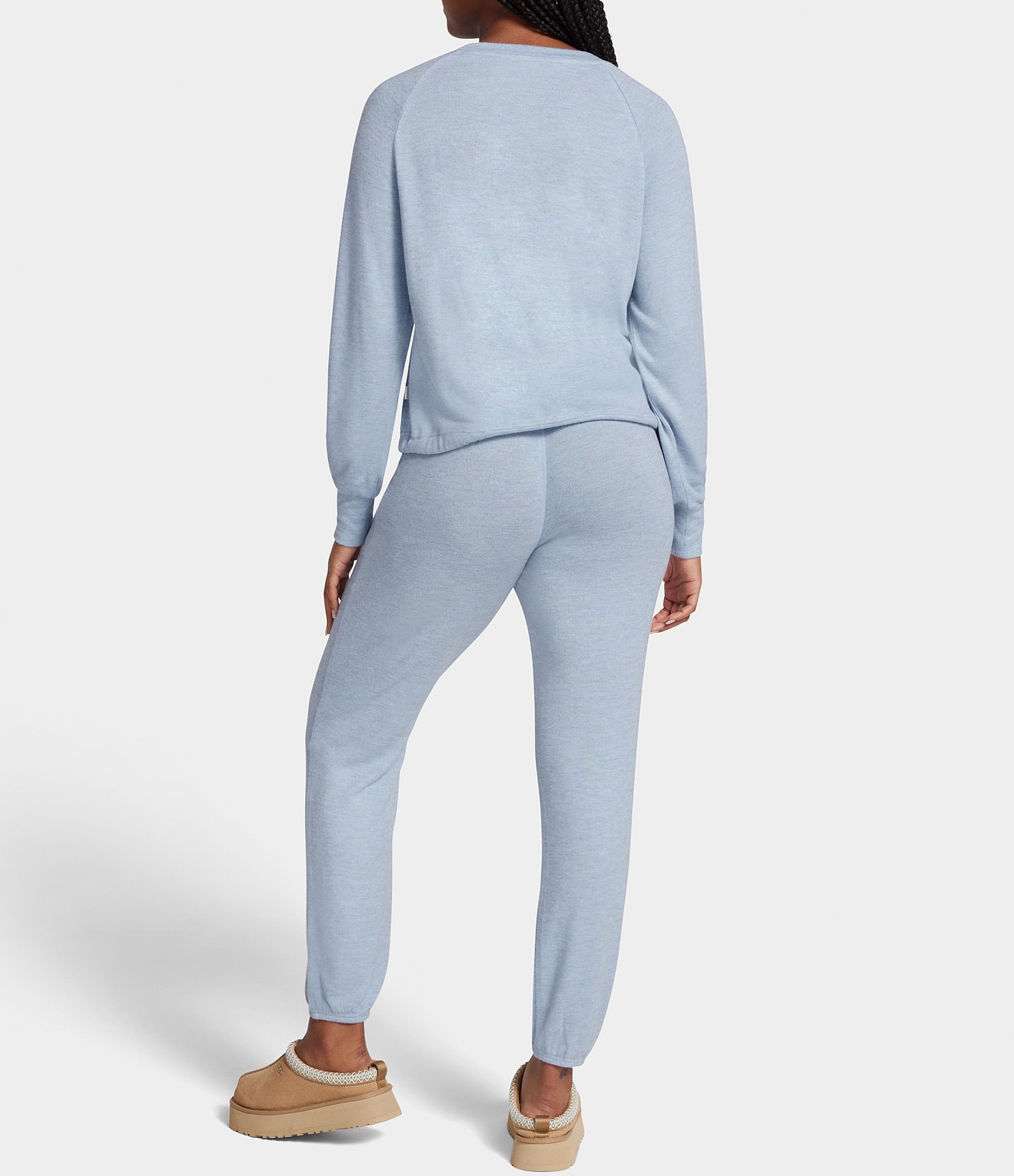 UGG® Gable Solid Brushed Knit Crew Neck Sweatshirt & Jogger Lounge Set