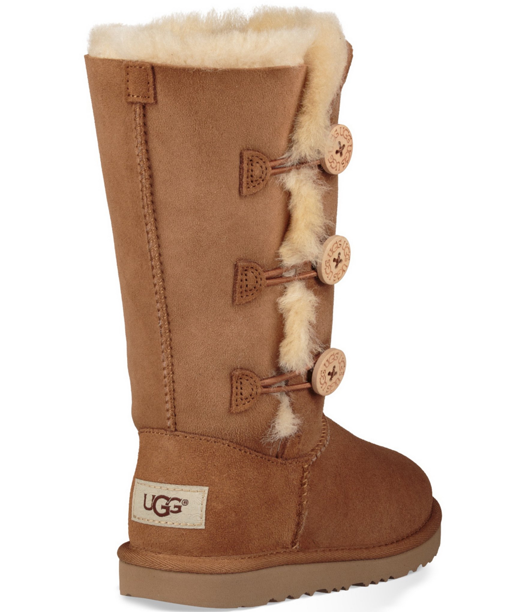 UGG Girls' Bailey Button Triplet II Boots (Youth)