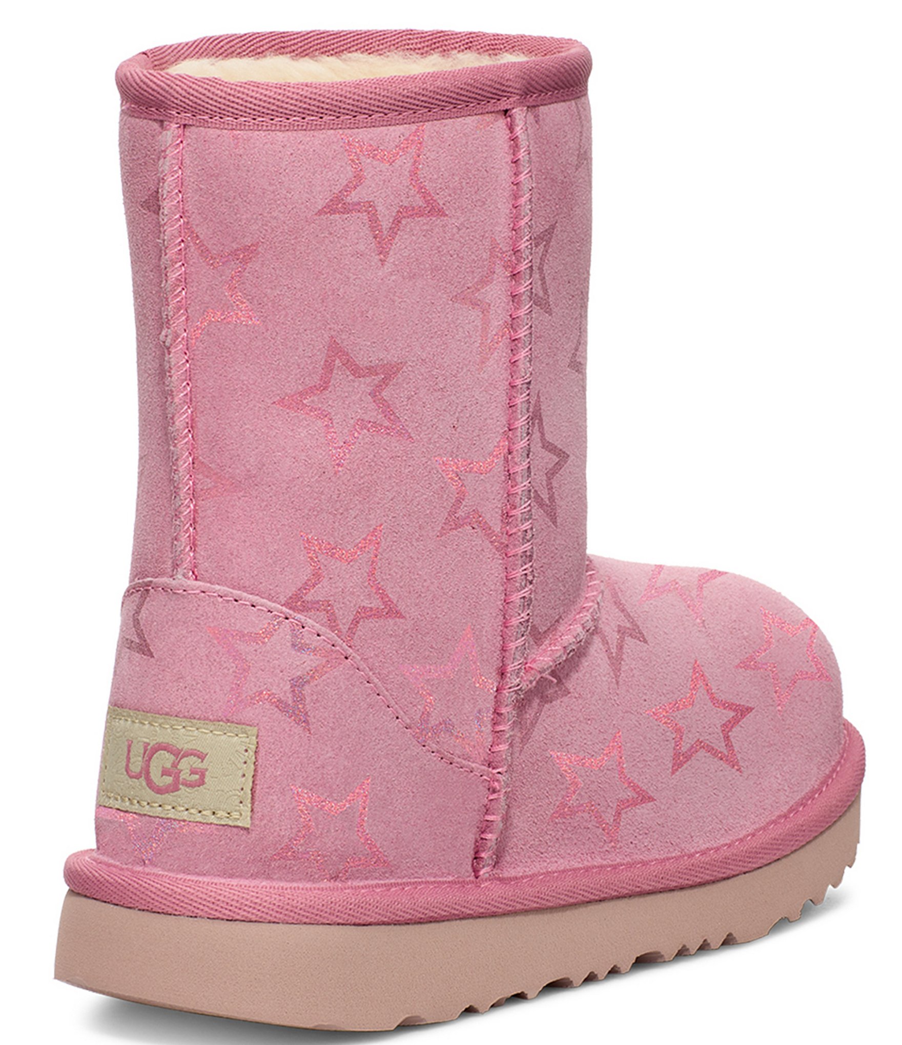 UGG Girls' Classic II Iridescent Stars Boots (Youth)